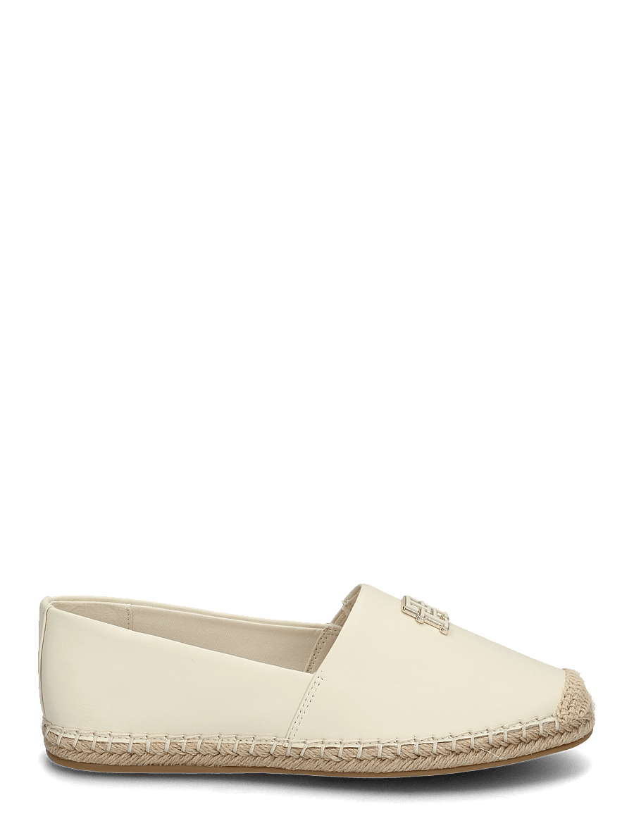 Tommy Hilfiger - TH LOGO LEATHER ESPADRILLE - espadrilles - muslin - 1