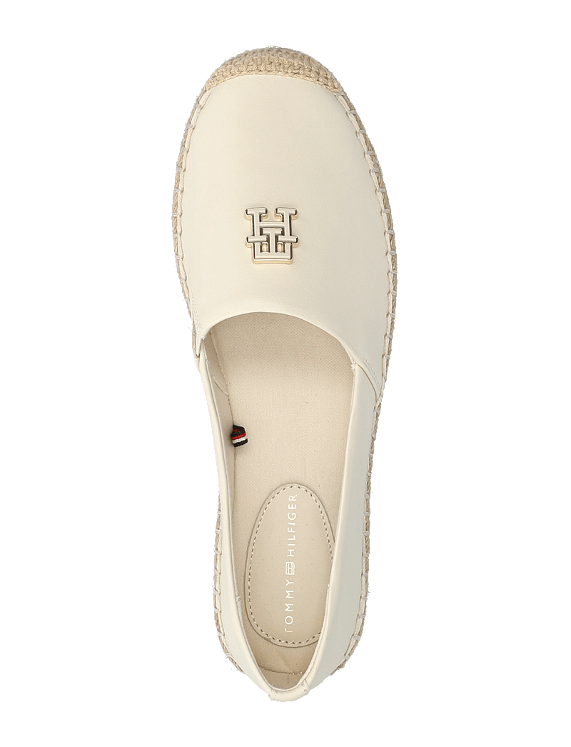 Tommy Hilfiger - TH LOGO LEATHER ESPADRILLE - espadrilles - muslin - 3