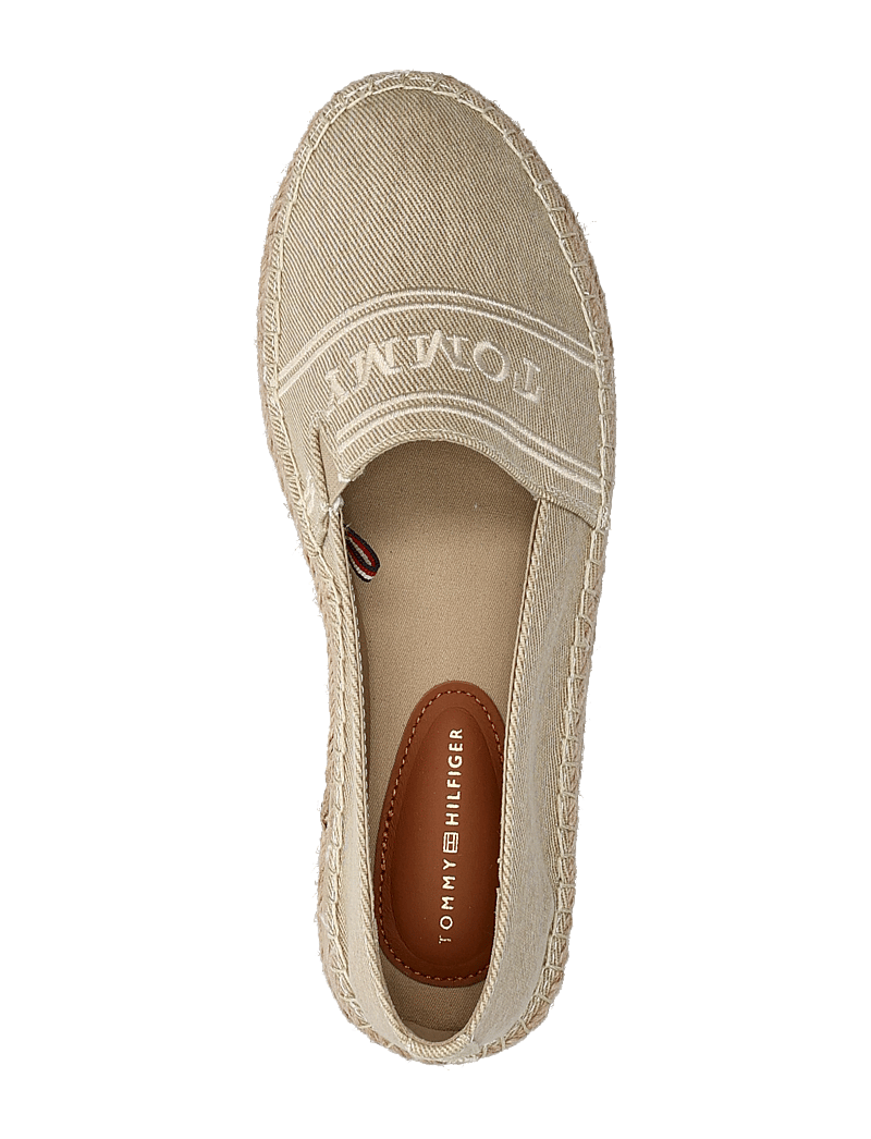 Tommy Hilfiger - DENIM PLATFORM ESPADRILLE - espadrilles - horseradish - 4
