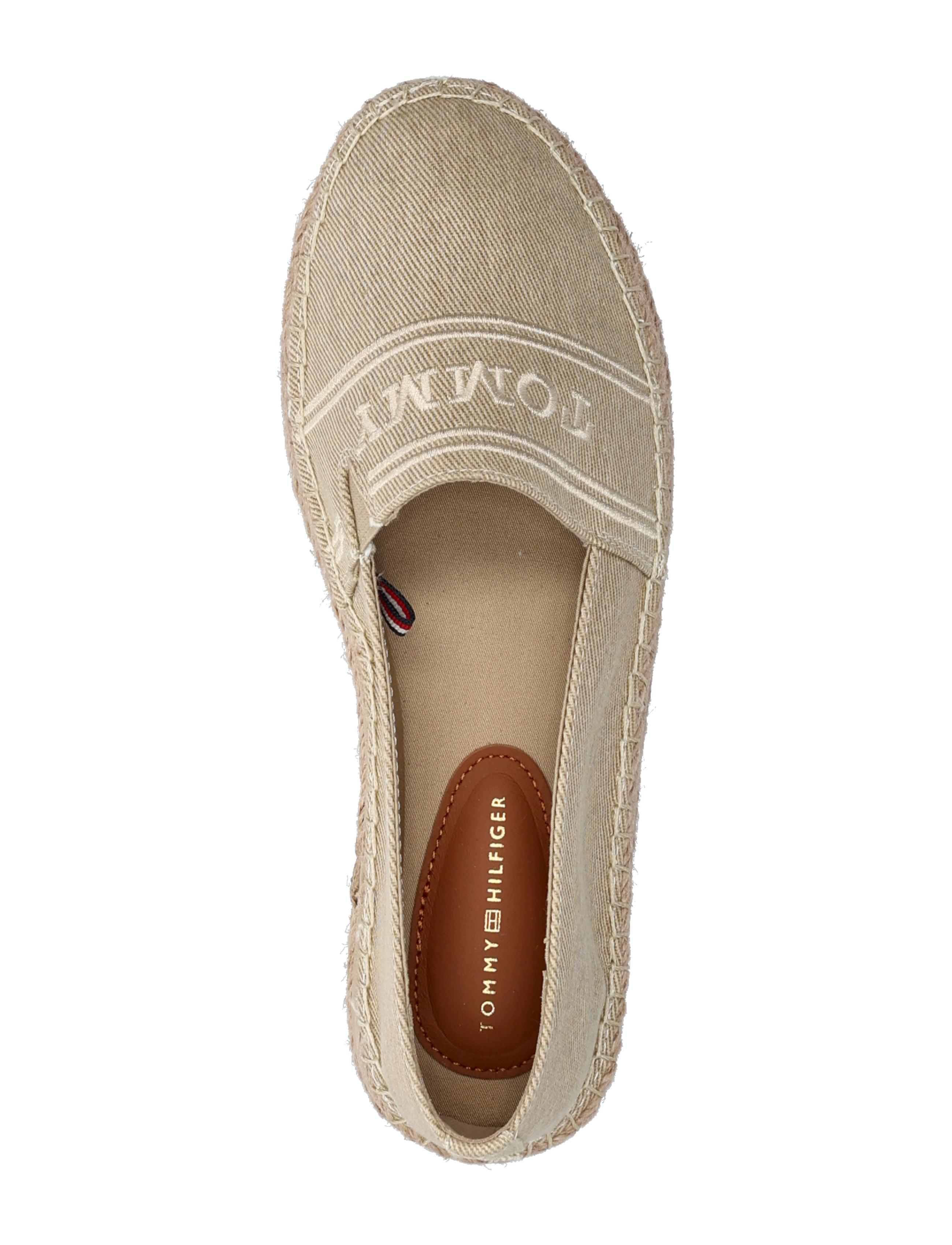 Tommy Hilfiger - DENIM PLATFORM ESPADRILLE - horseradish - 4