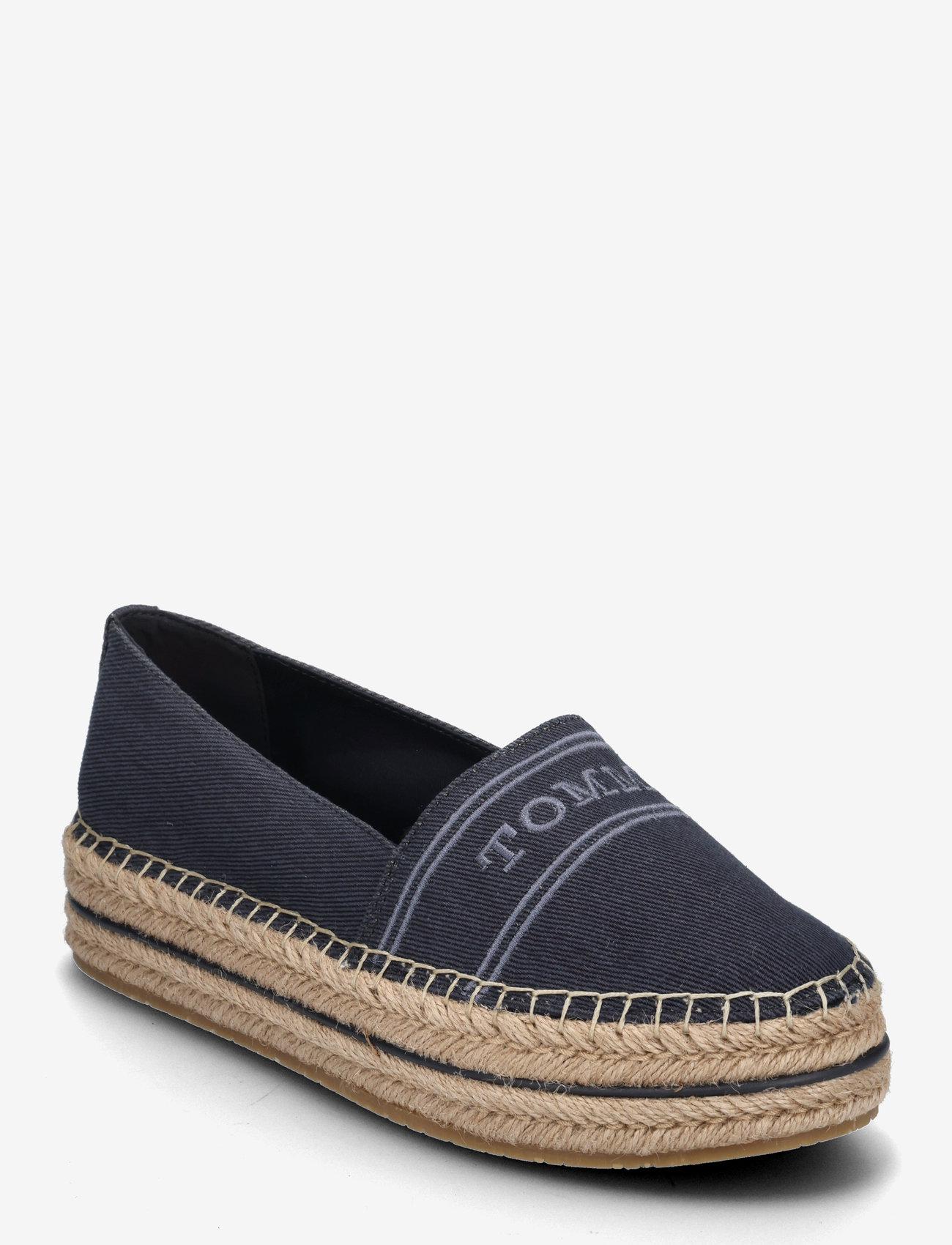 Tommy Hilfiger - DENIM PLATFORM ESPADRILLE - espadrilles - space blue - 0