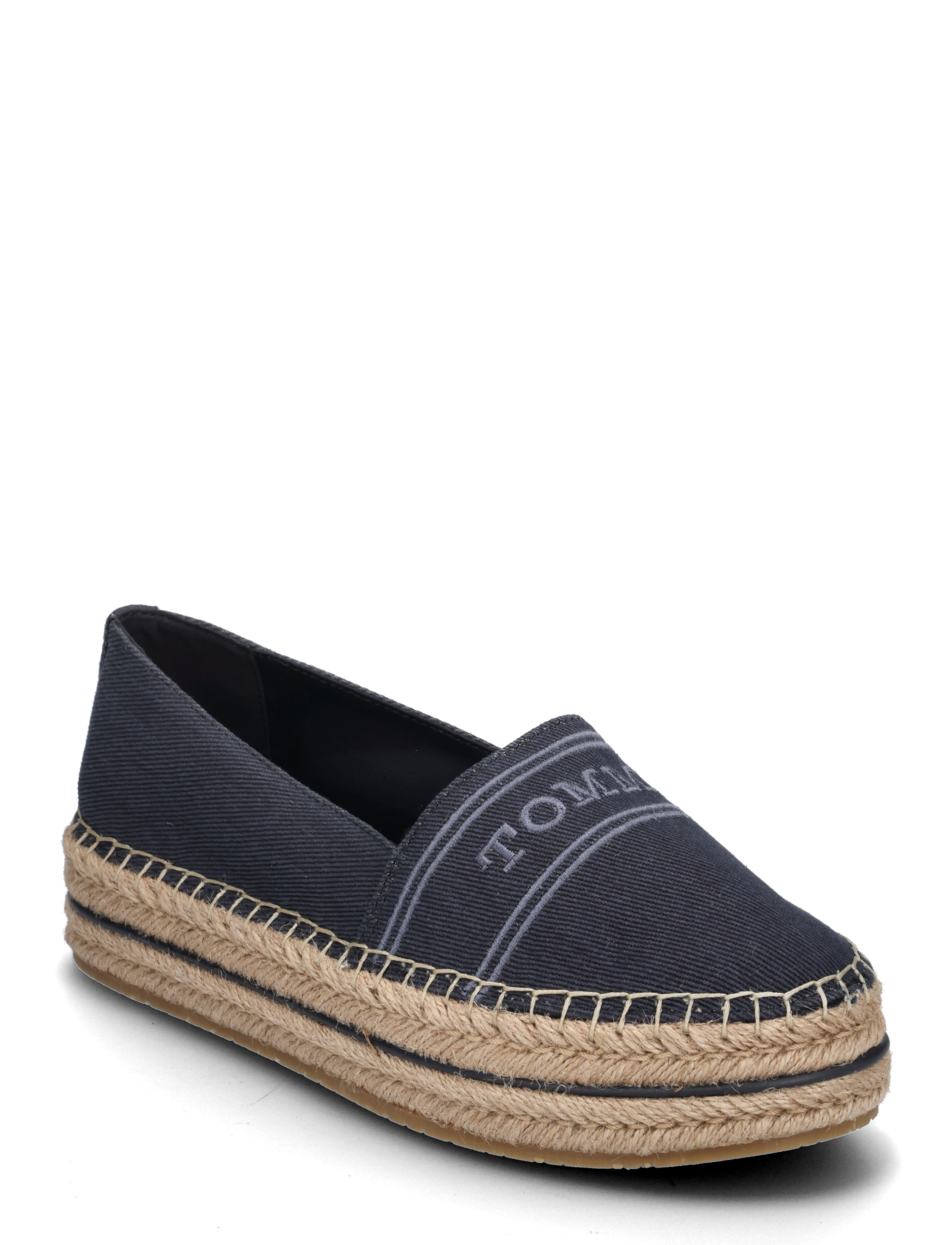 Tommy Hilfiger DENIM PLATFORM ESPADRILLE - Espadrilles - SPACE BLUE / navy