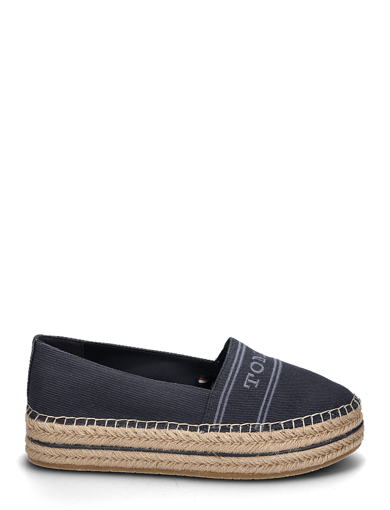 Tommy Hilfiger - DENIM PLATFORM ESPADRILLE - espadrilles - space blue - 1
