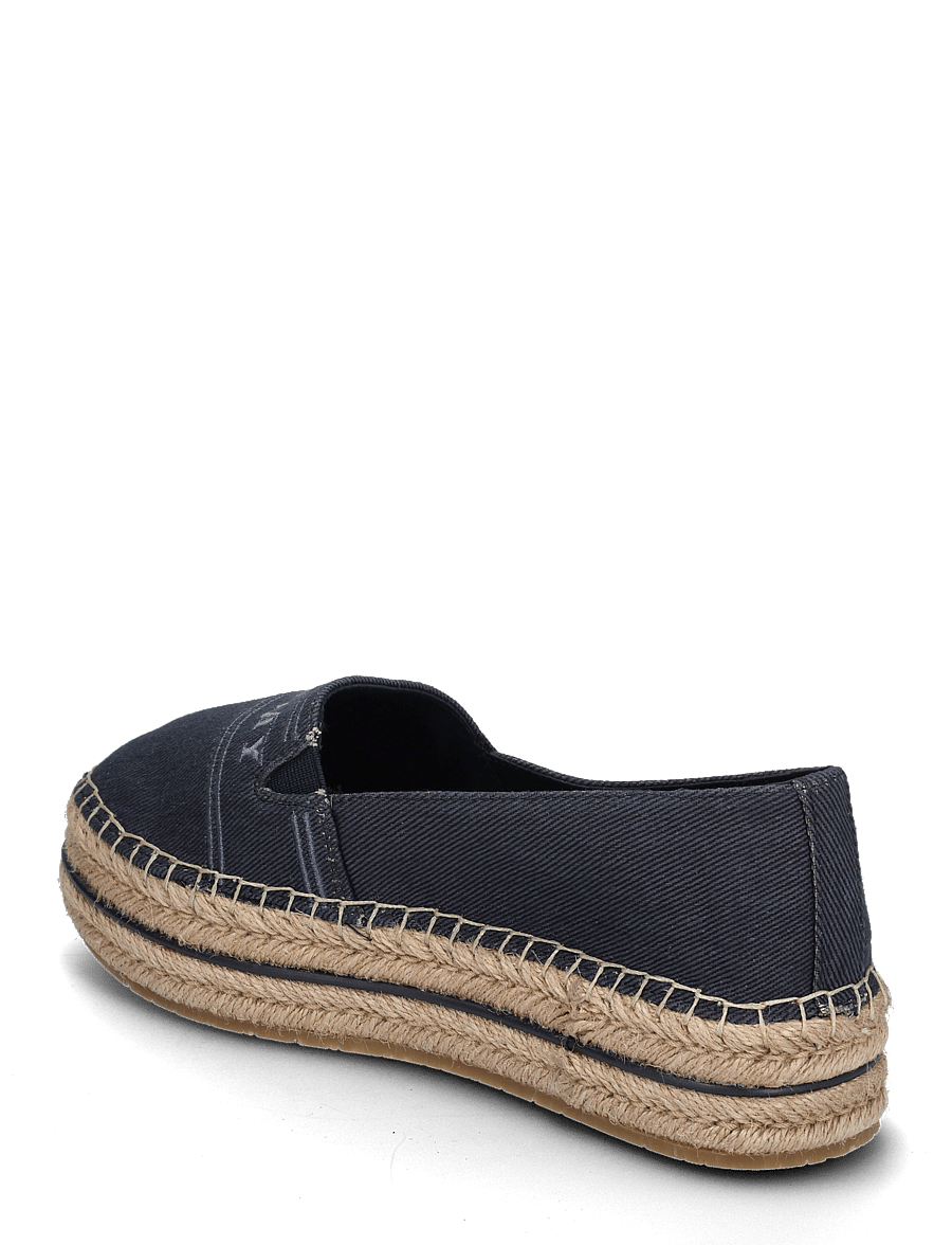 Tommy Hilfiger - DENIM PLATFORM ESPADRILLE - space blue - 2