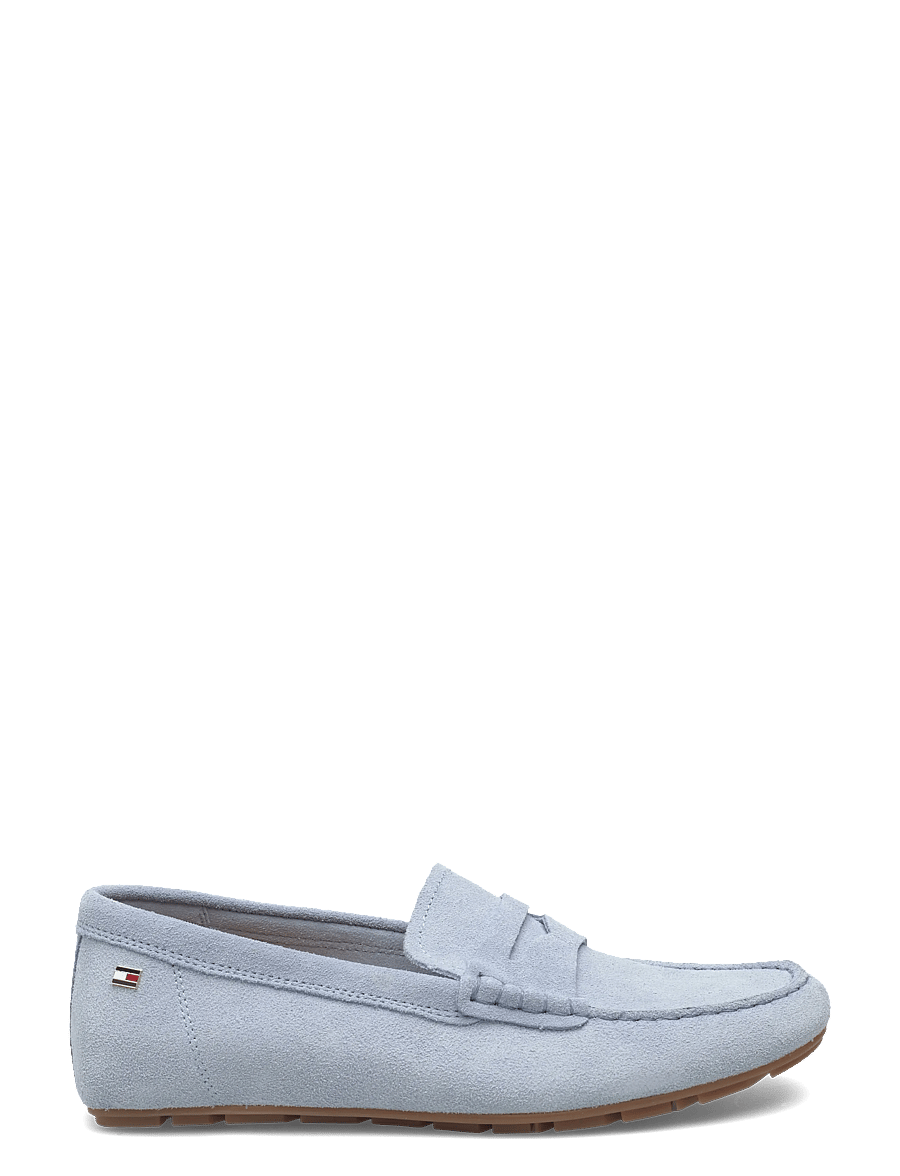Tommy Hilfiger - FLAG SOFT SUEDE DRIVER LOAFER - modetrends - breezy blue - 1