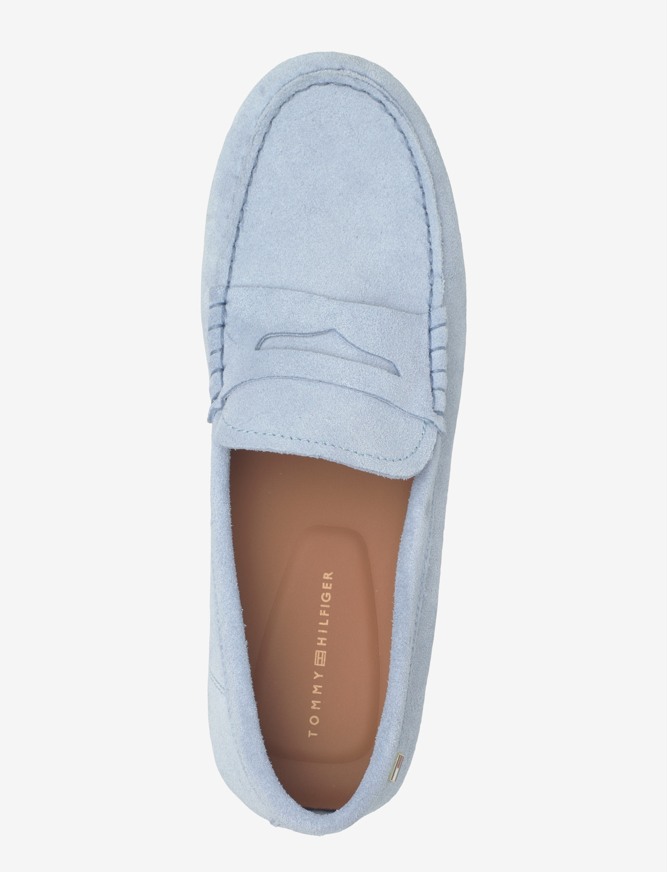 Tommy Hilfiger - FLAG SOFT SUEDE DRIVER LOAFER - speciella tillfällen - breezy blue - 3
