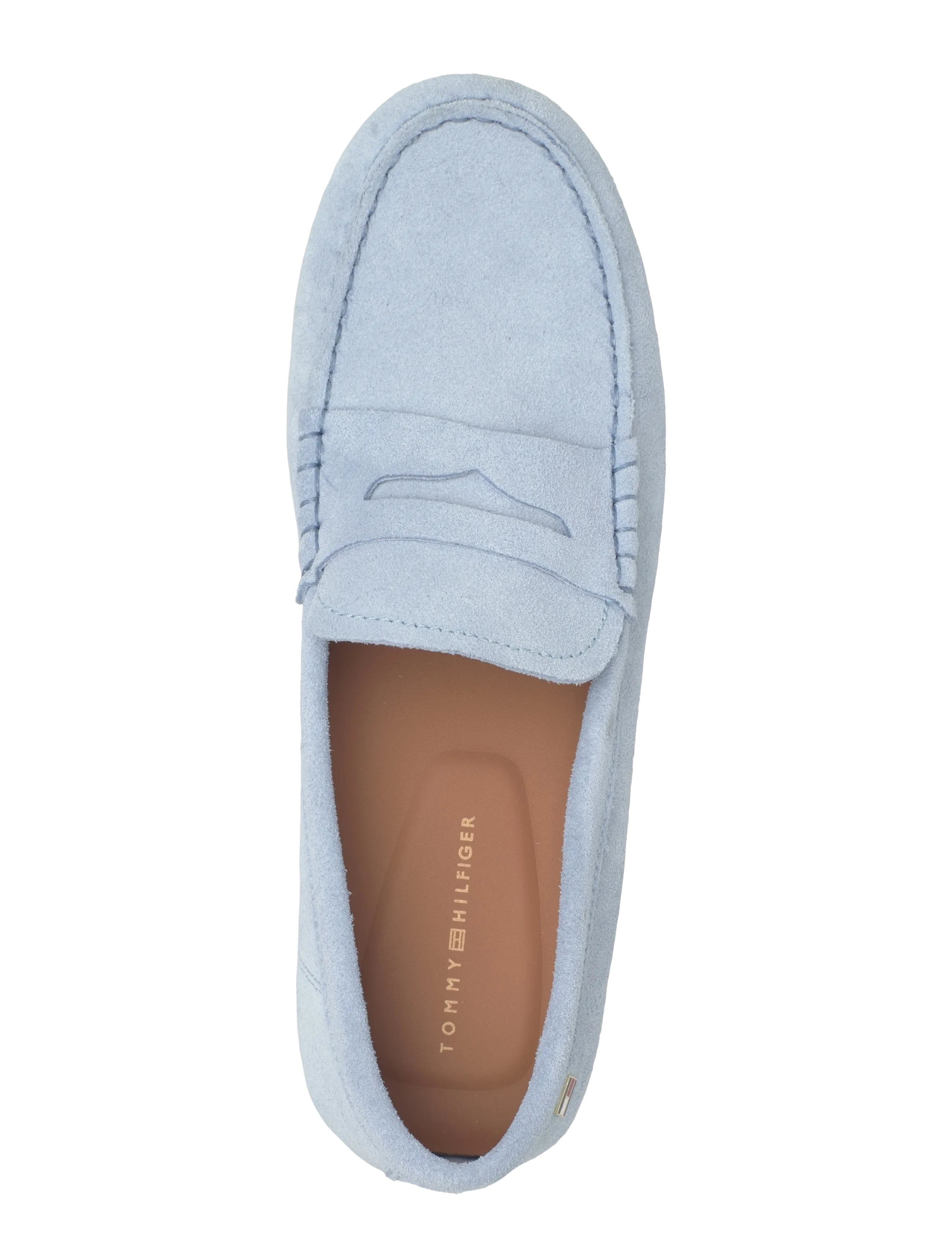 Tommy Hilfiger - FLAG SOFT SUEDE DRIVER LOAFER - moetrendid - breezy blue - 3