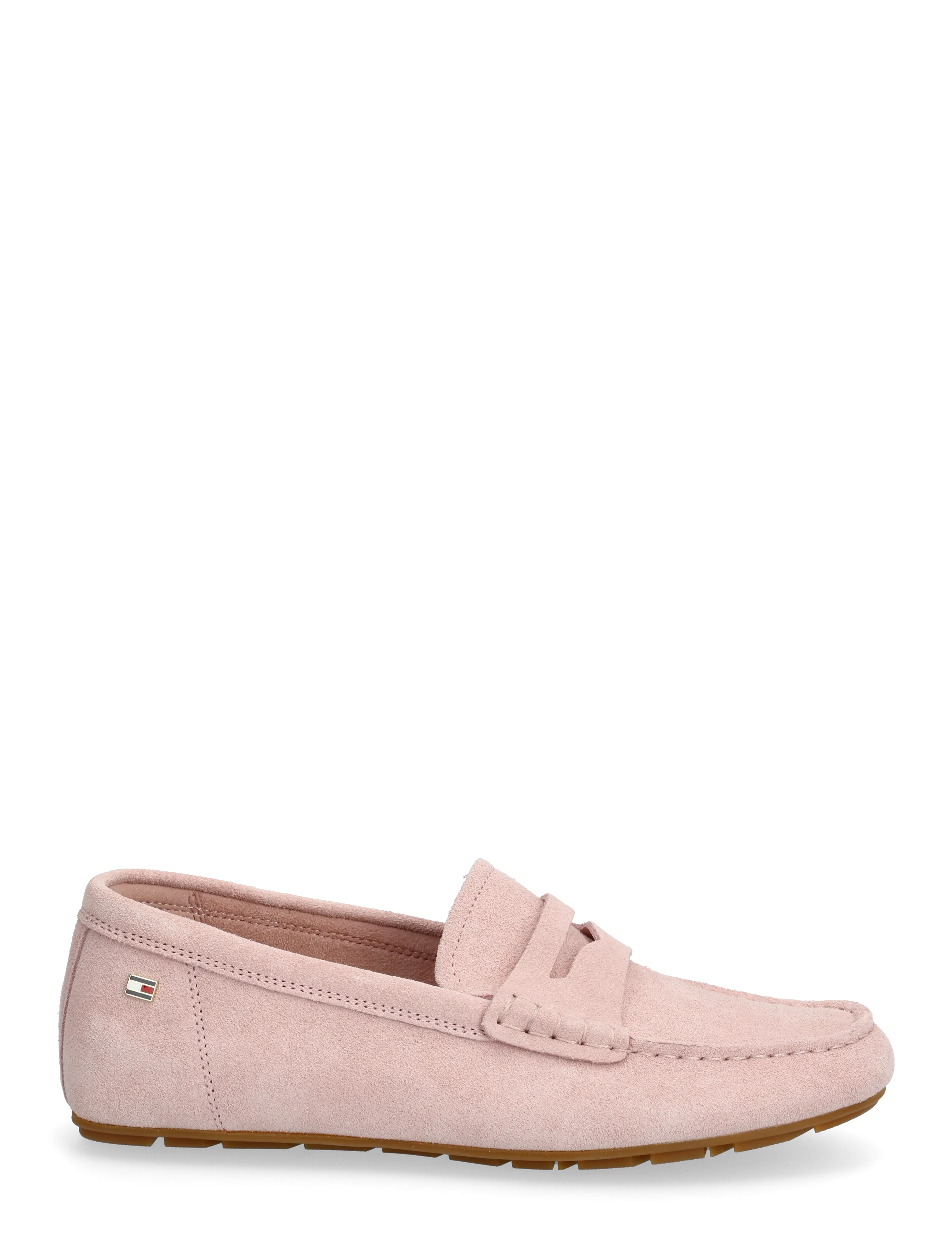 Tommy Hilfiger - FLAG SOFT SUEDE DRIVER LOAFER - mode trends - foggy pink - 1