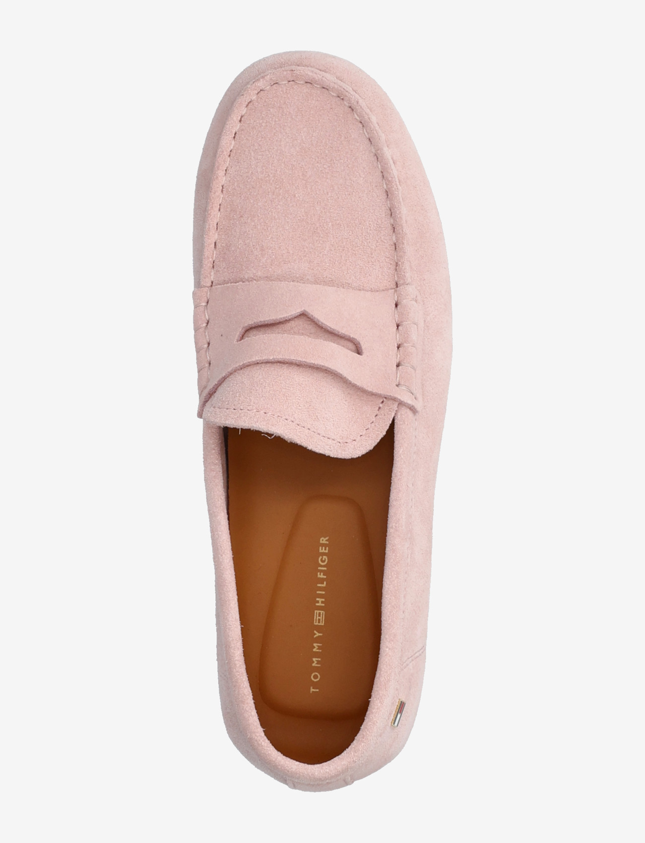 Tommy Hilfiger - FLAG SOFT SUEDE DRIVER LOAFER - mode trends - foggy pink - 3