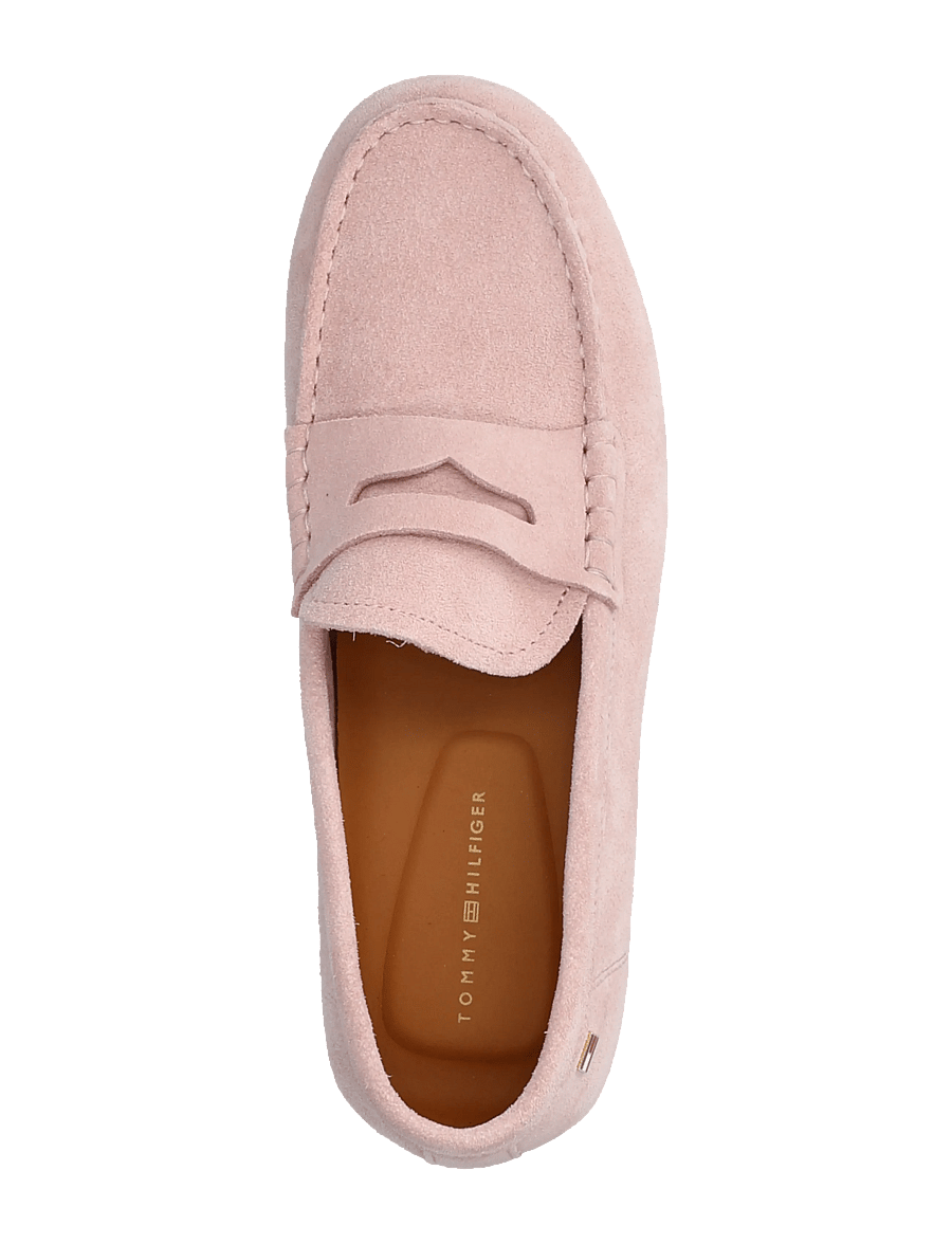 Tommy Hilfiger - FLAG SOFT SUEDE DRIVER LOAFER - modetrends - foggy pink - 3