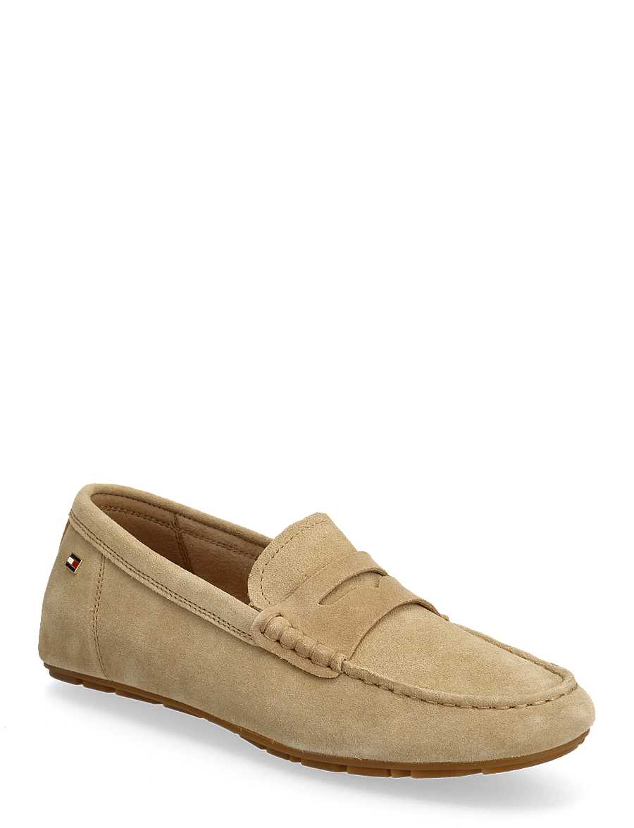 Tommy Hilfiger - FLAG SOFT SUEDE DRIVER LOAFER - modetrends - safari canvas - 0