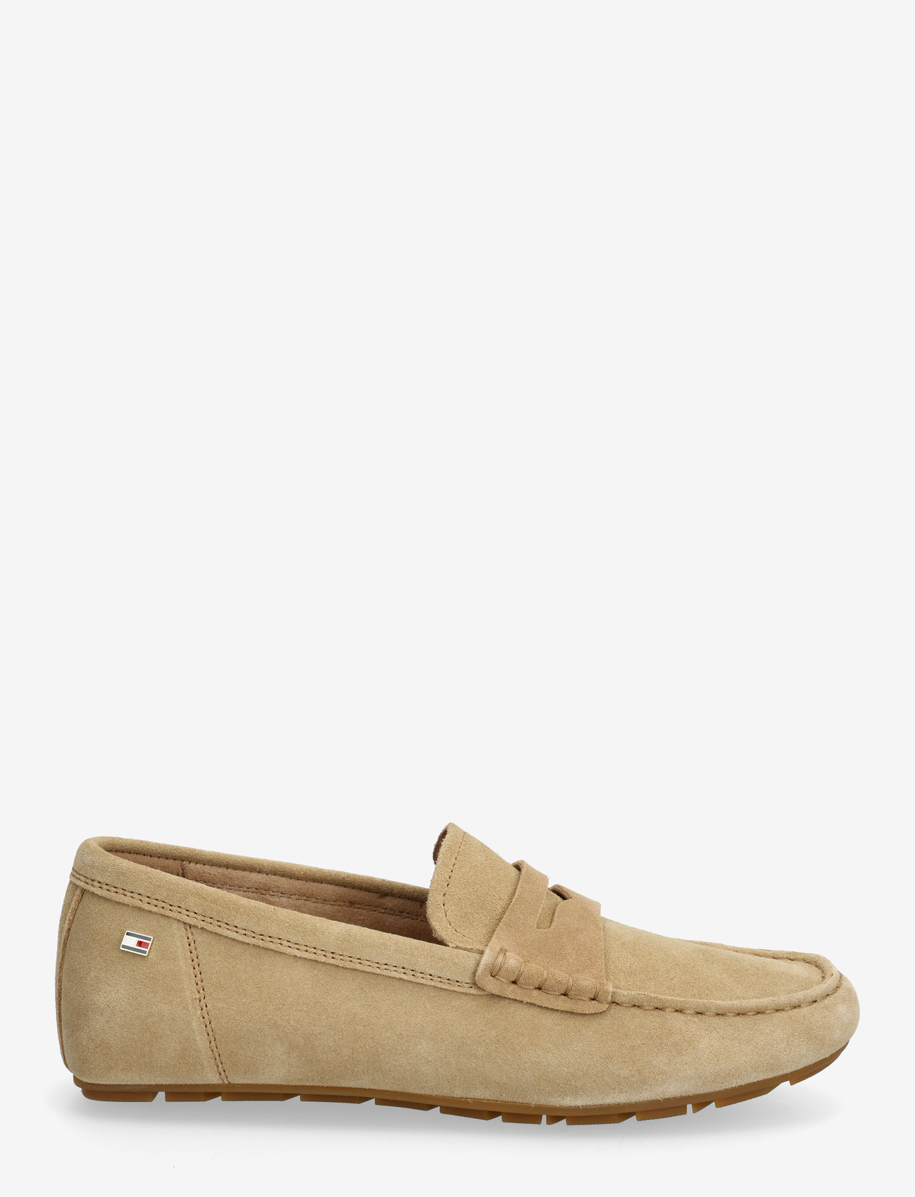 Tommy Hilfiger - FLAG SOFT SUEDE DRIVER LOAFER - mode trends - safari canvas - 1