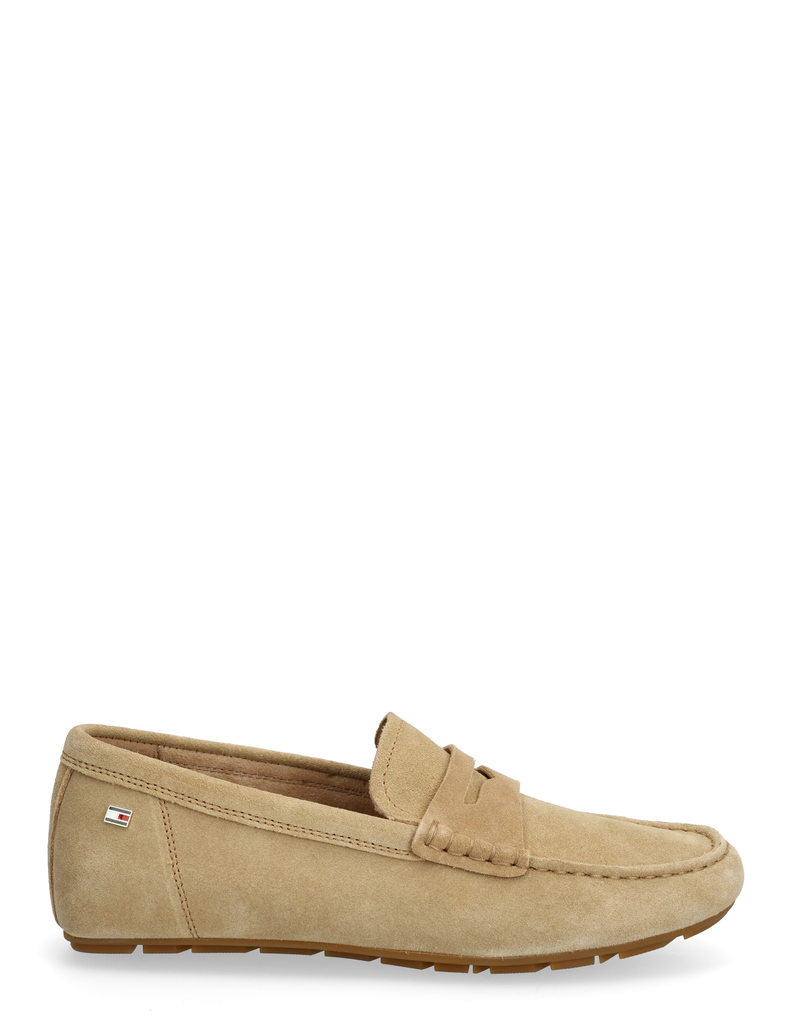 Tommy Hilfiger - FLAG SOFT SUEDE DRIVER LOAFER - mode trends - safari canvas - 1