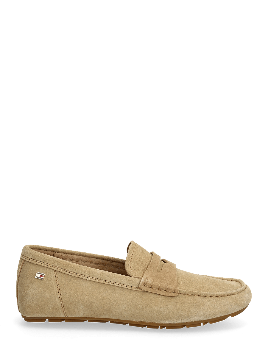Tommy Hilfiger - FLAG SOFT SUEDE DRIVER LOAFER - modetrends - safari canvas - 1