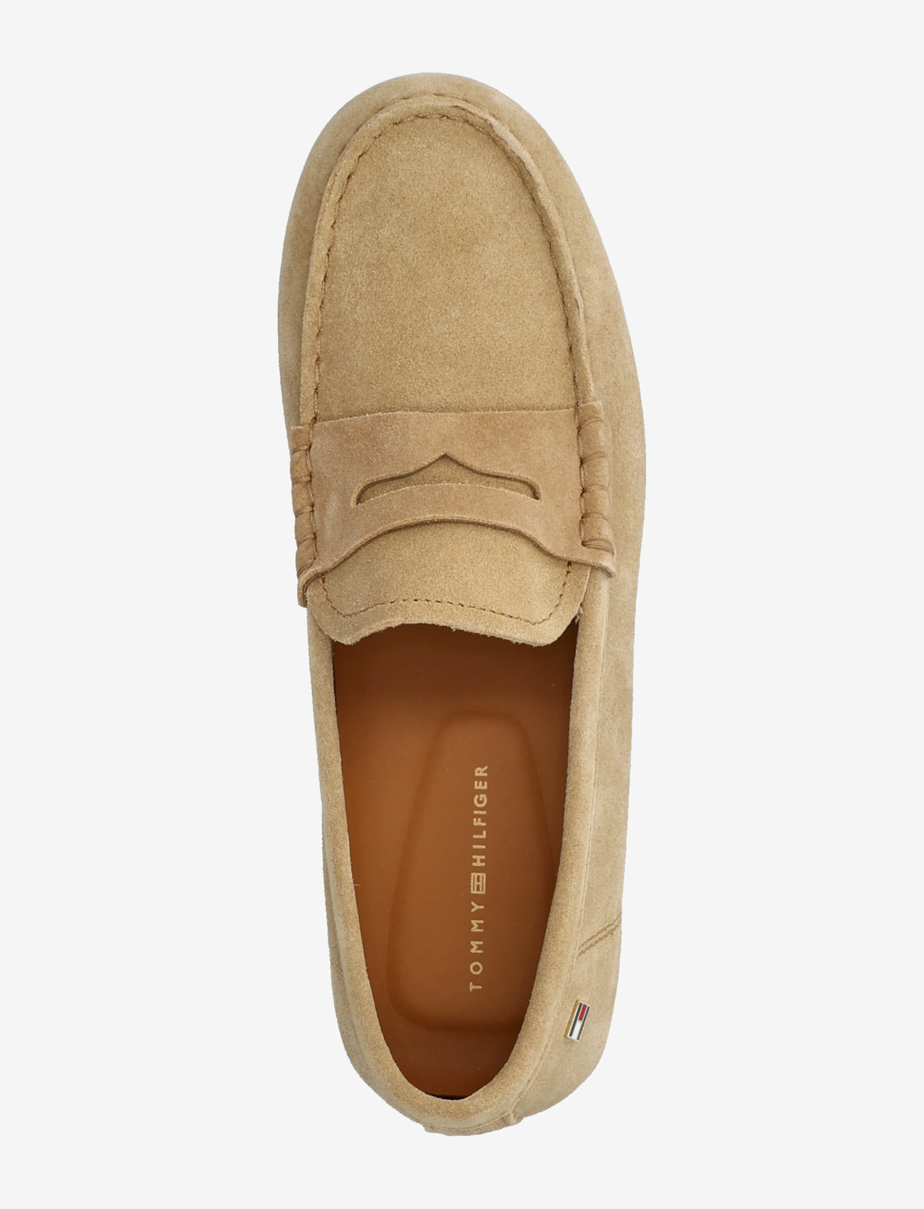 Tommy Hilfiger - FLAG SOFT SUEDE DRIVER LOAFER - mode trends - safari canvas - 3