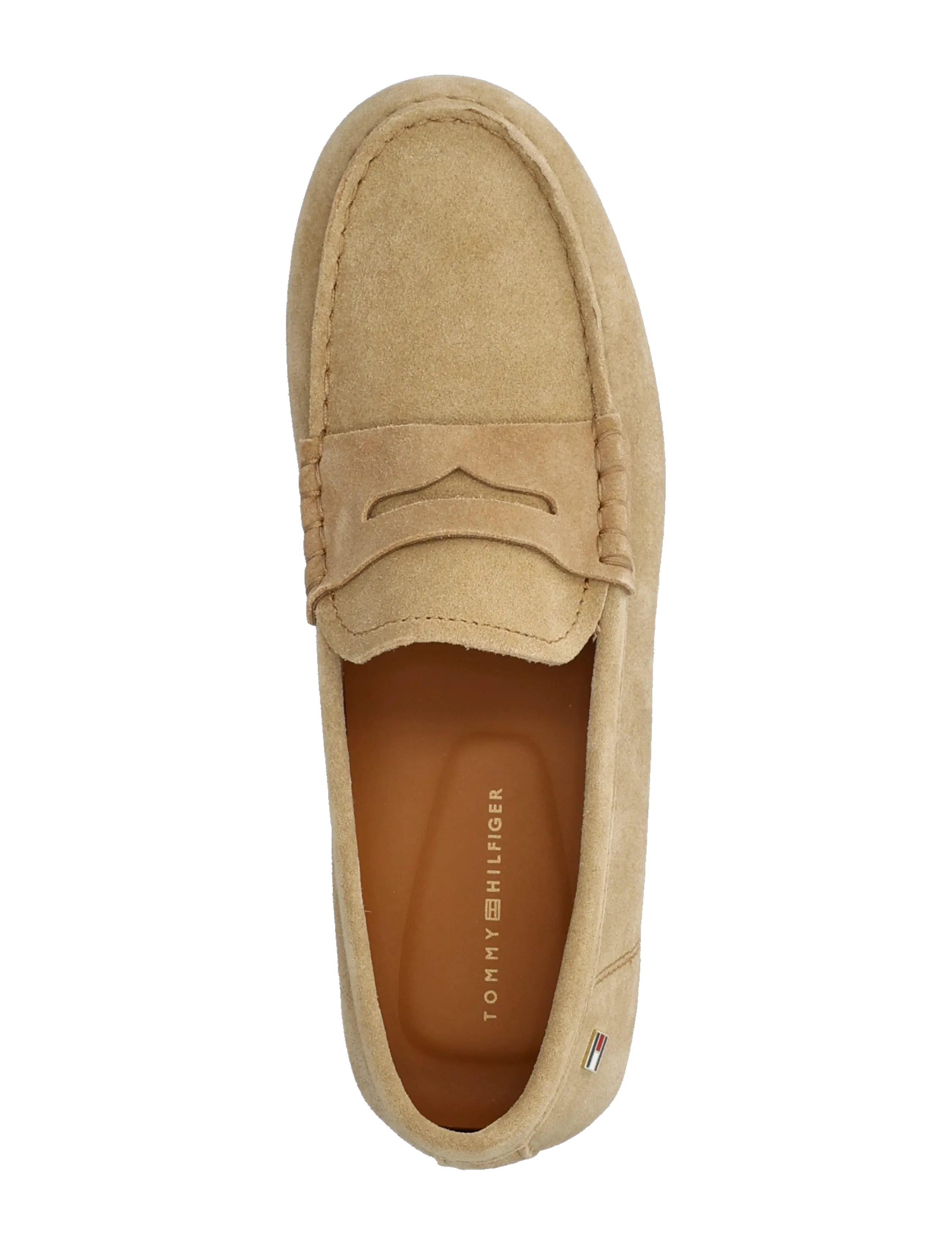 Tommy Hilfiger - FLAG SOFT SUEDE DRIVER LOAFER - mode trends - safari canvas - 3