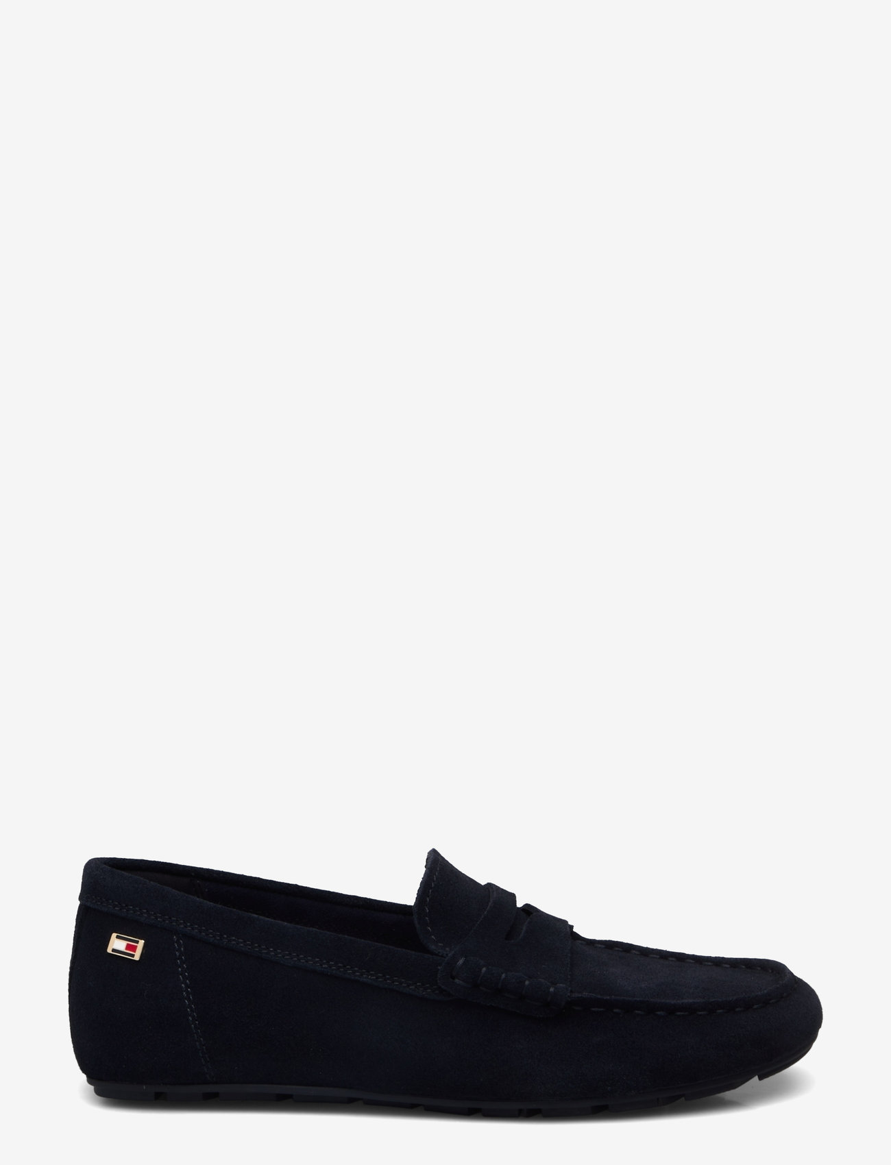 Tommy Hilfiger - FLAG SOFT SUEDE DRIVER LOAFER - speciella tillfällen - space blue - 1