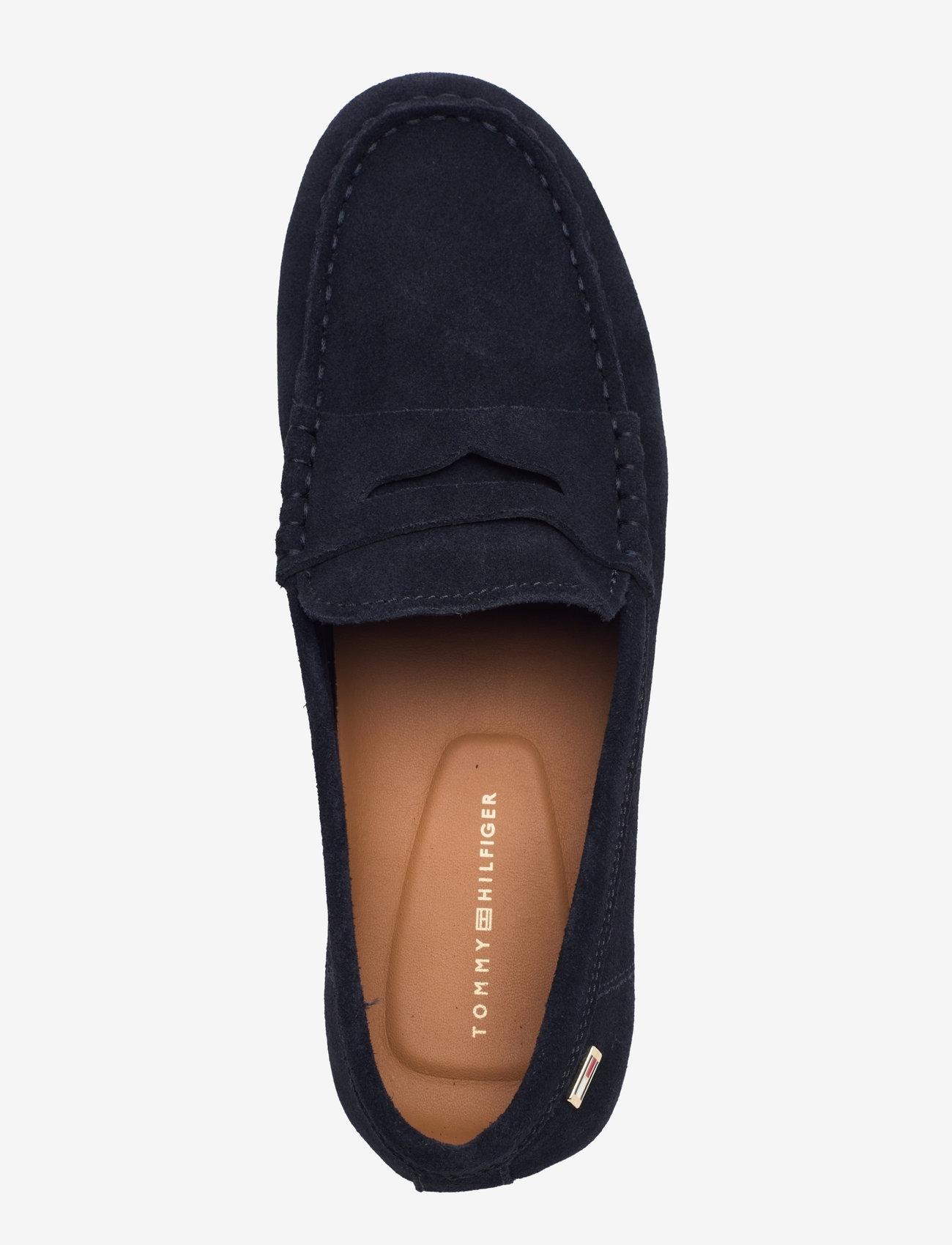 Tommy Hilfiger - FLAG SOFT SUEDE DRIVER LOAFER - speciella tillfällen - space blue - 3