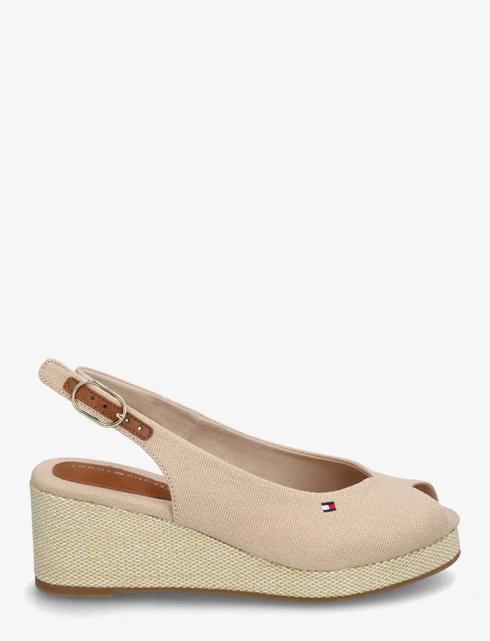 Tommy Hilfiger - FLAG MID WEDGE ESPAD SLINGBACK - espadrilles mit absatz - misty blush - 1