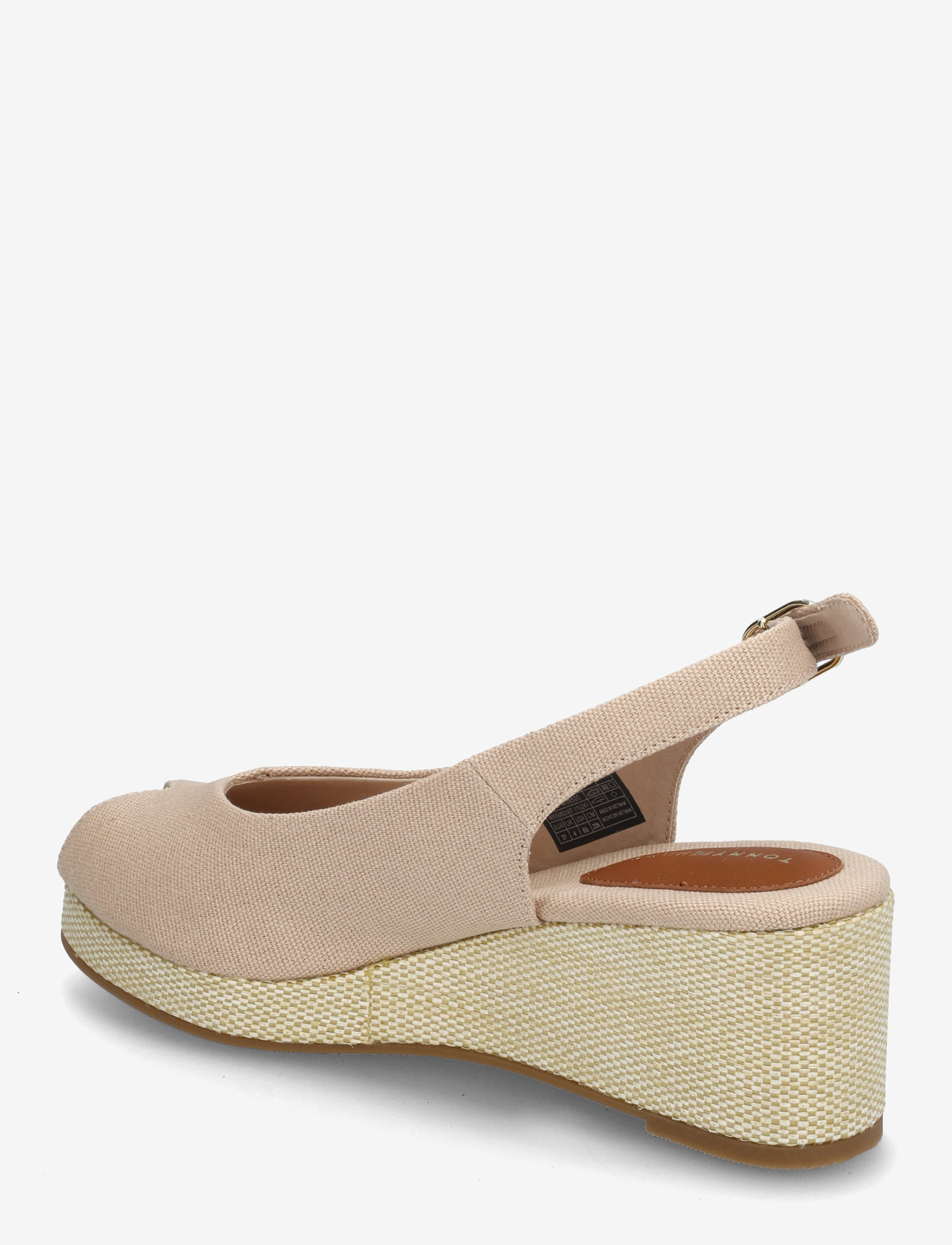 Tommy Hilfiger - FLAG MID WEDGE ESPAD SLINGBACK - højhælede espadrillos - misty blush - 2