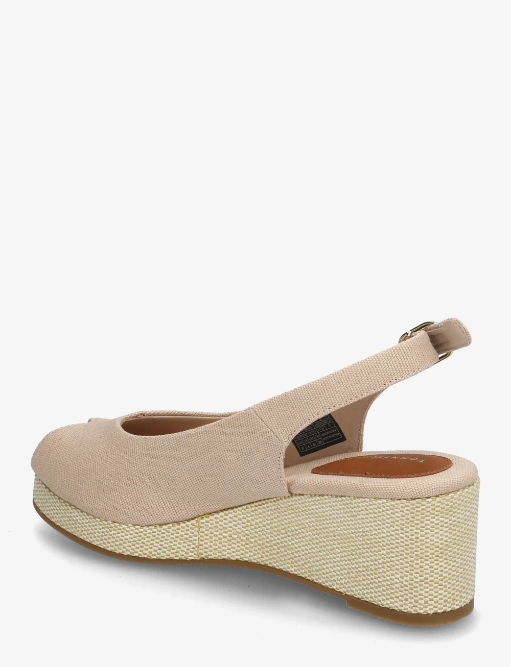 Tommy Hilfiger - FLAG MID WEDGE ESPAD SLINGBACK - espadrilles mit absatz - misty blush - 2