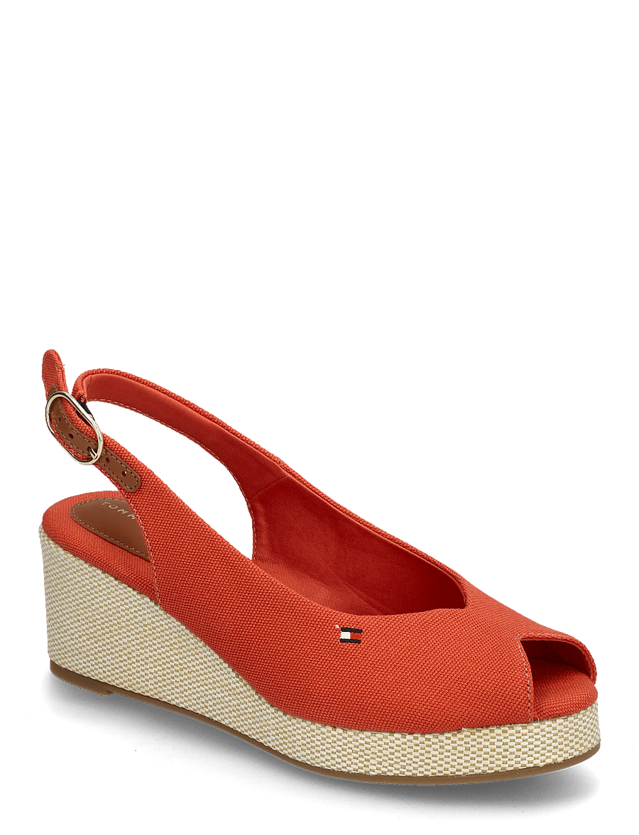 Tommy Hilfiger - FLAG MID WEDGE ESPAD SLINGBACK - rustic clay - 0