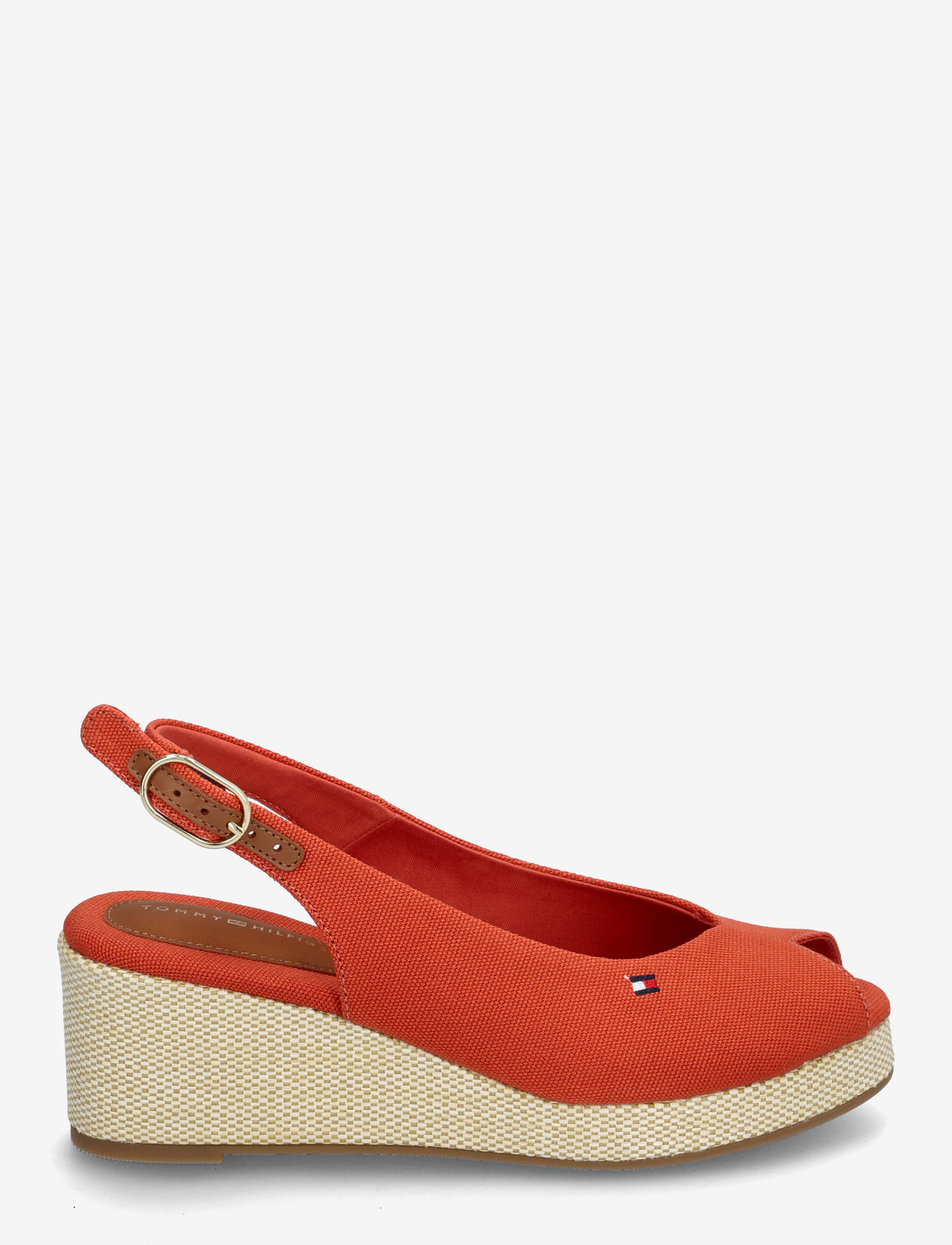 Tommy Hilfiger - FLAG MID WEDGE ESPAD SLINGBACK - espadrillos med klack - rustic clay - 1
