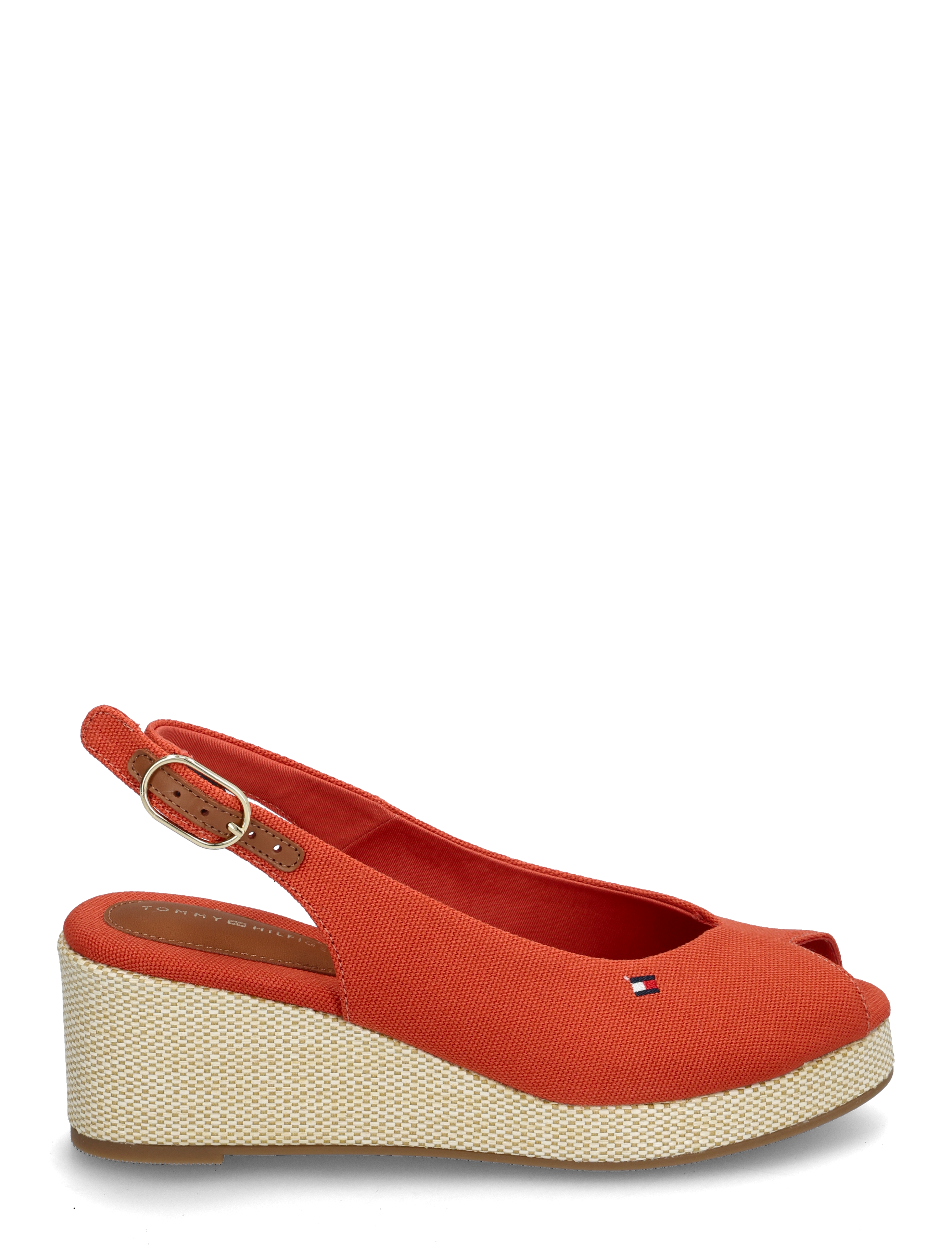Tommy Hilfiger - FLAG MID WEDGE ESPAD SLINGBACK - rustic clay - 1