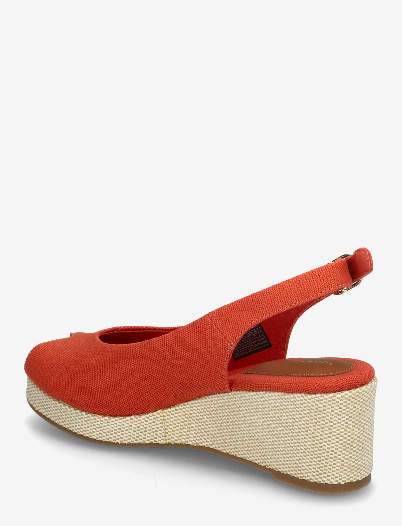 Tommy Hilfiger - FLAG MID WEDGE ESPAD SLINGBACK - espadrillos med klack - rustic clay - 2