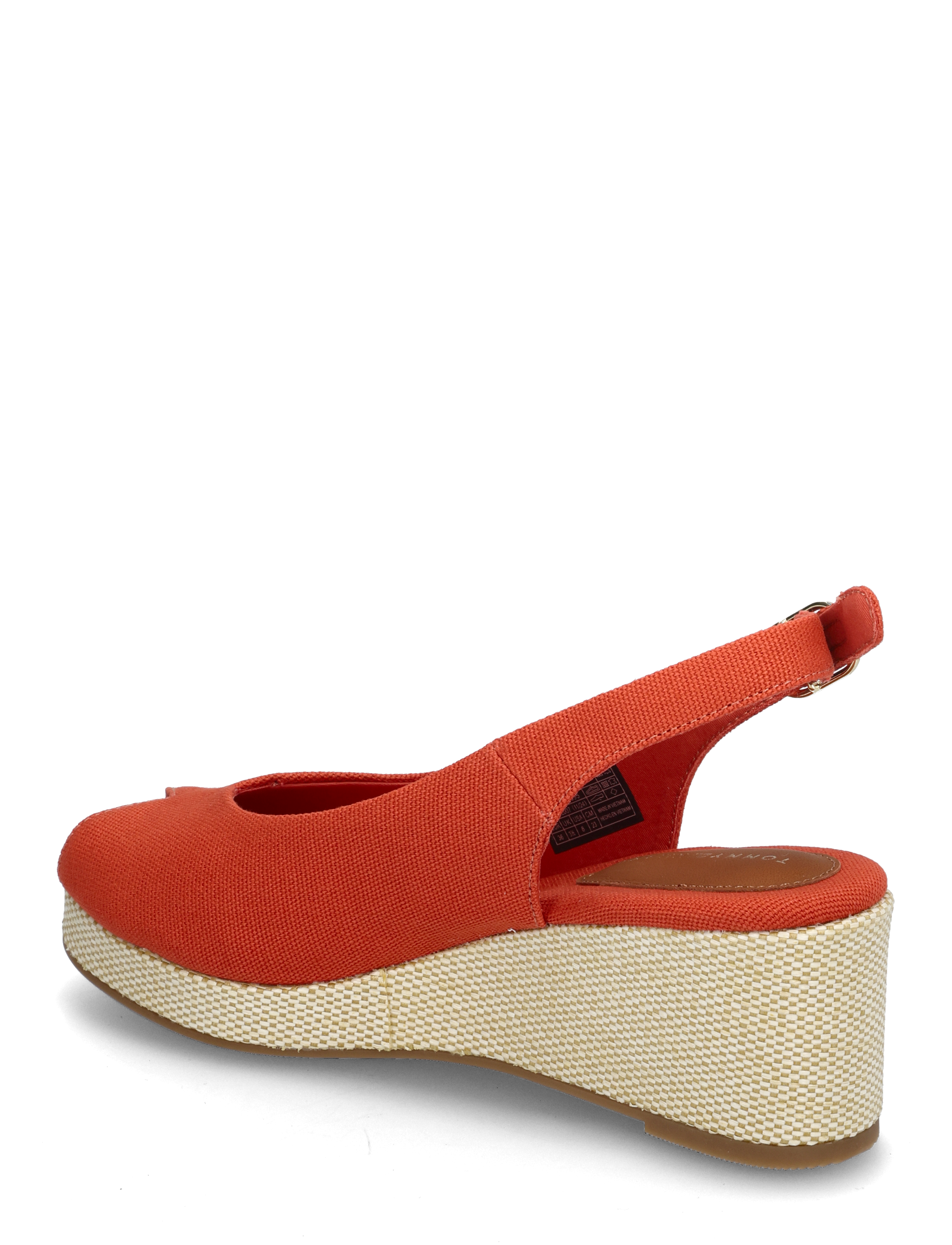 Tommy Hilfiger - FLAG MID WEDGE ESPAD SLINGBACK - rustic clay - 2