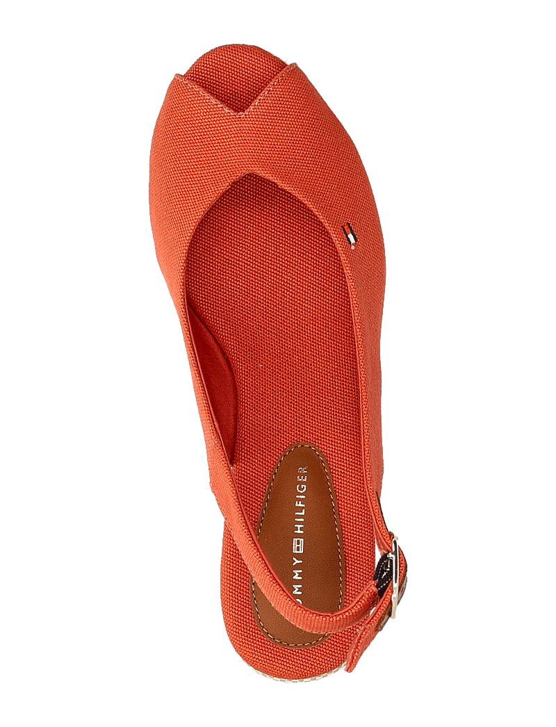 Tommy Hilfiger - FLAG MID WEDGE ESPAD SLINGBACK - espadrillos med klack - rustic clay - 3