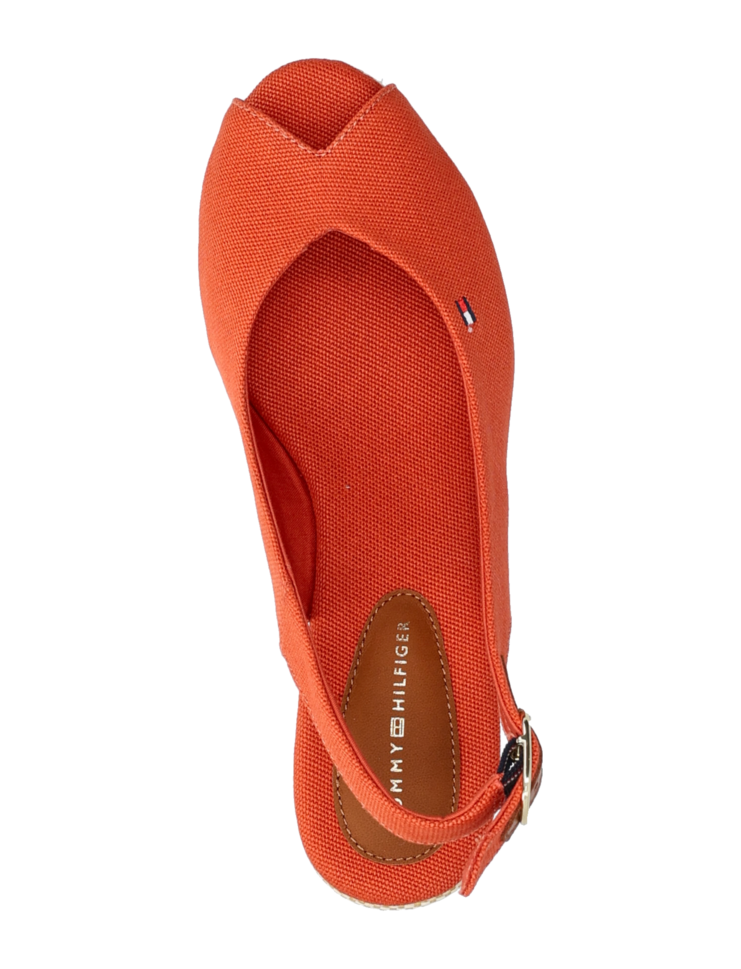 Tommy Hilfiger - FLAG MID WEDGE ESPAD SLINGBACK - rustic clay - 3