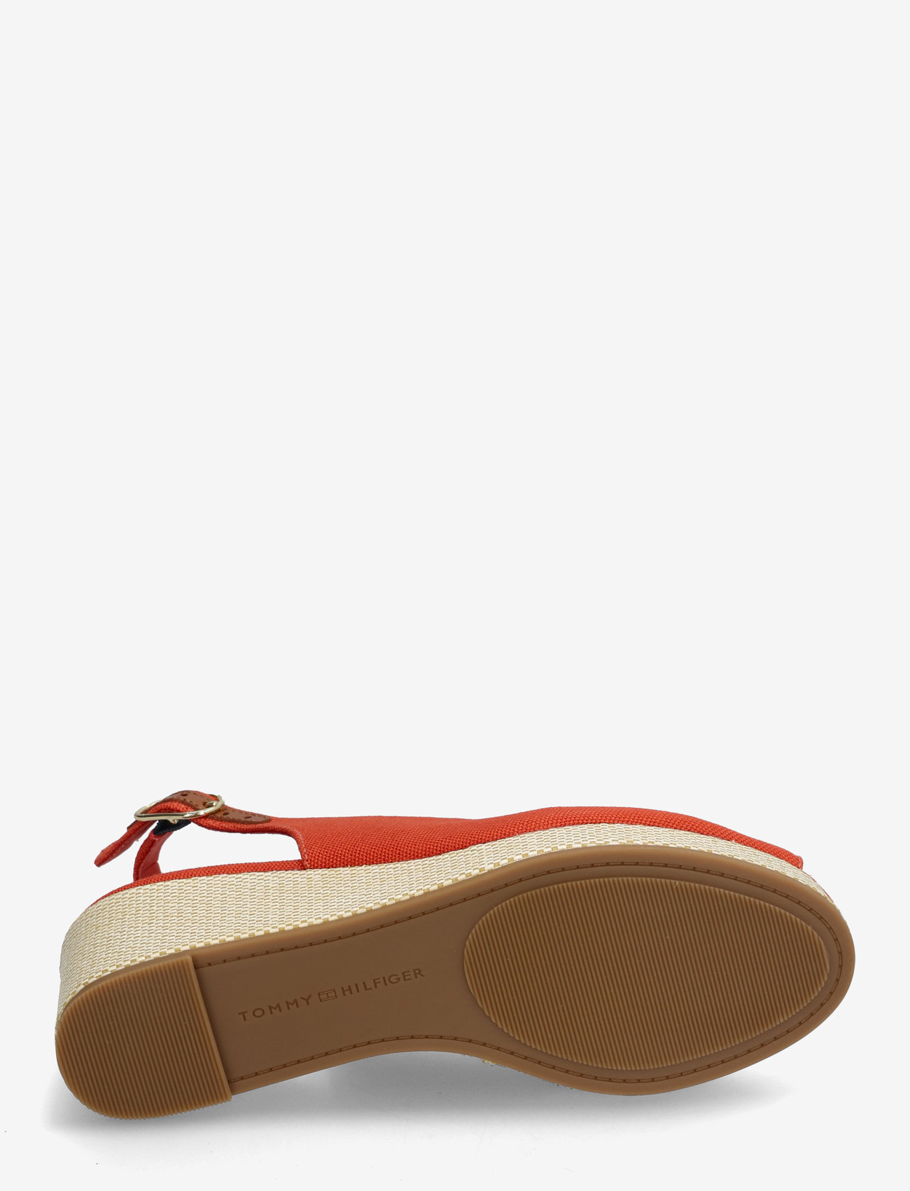 Tommy Hilfiger - FLAG MID WEDGE ESPAD SLINGBACK - espadrillos med klack - rustic clay - 4