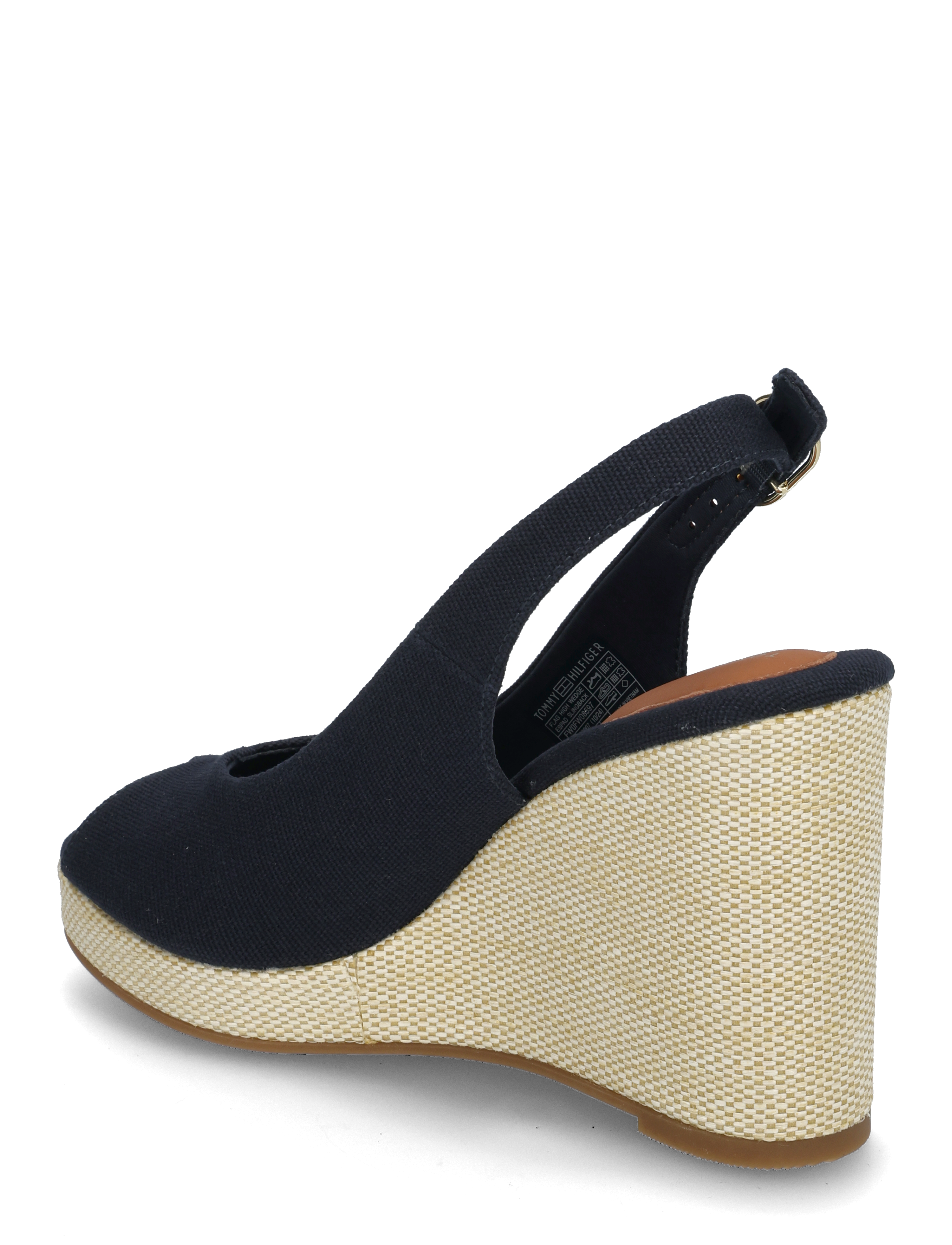 Tommy Hilfiger - FLAG HIGH WEDGE ESPAD SLINGBACK - space blue - 2
