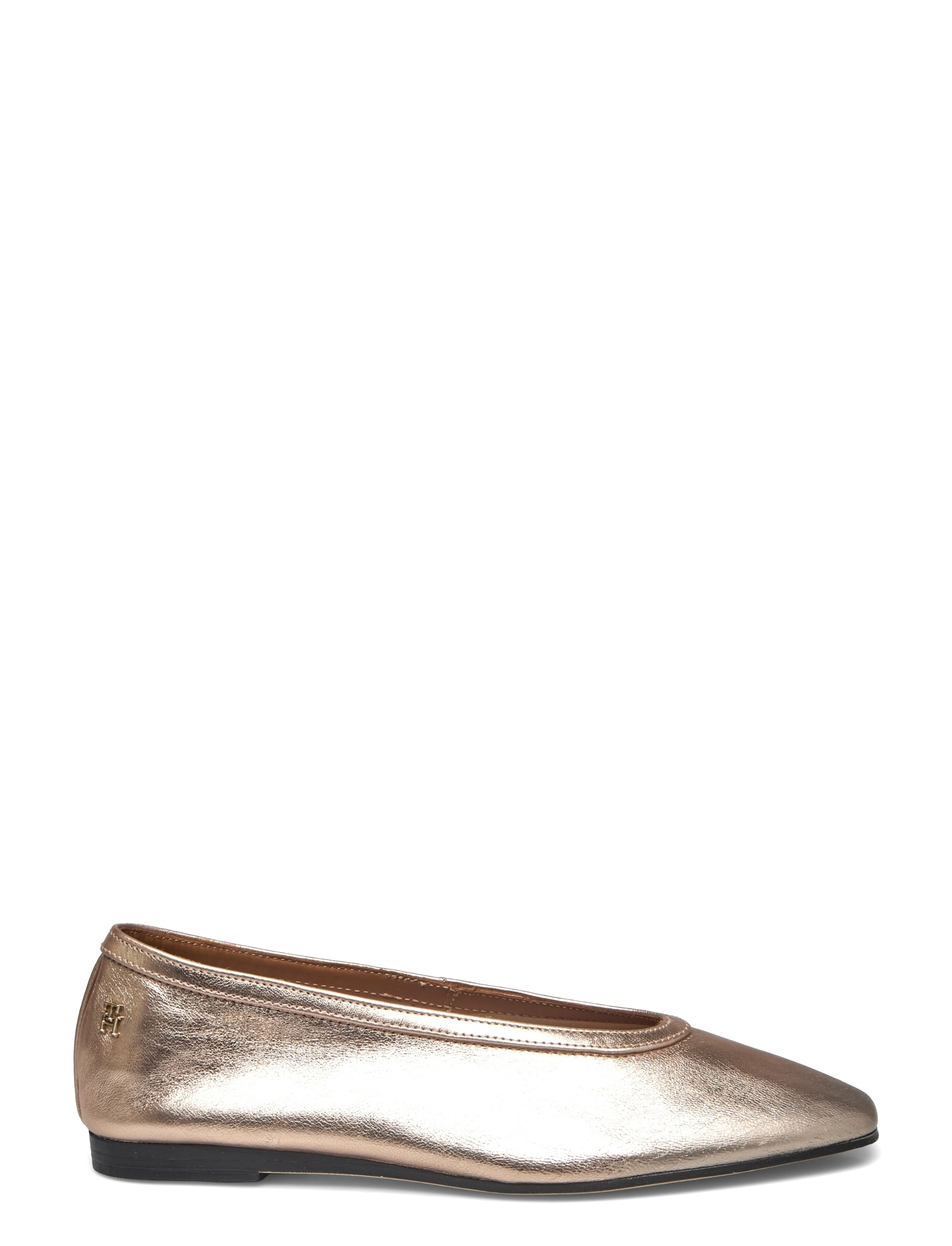 Tommy Hilfiger - SOFT METAL LTHR BALLERINA NO BOW - gold - 1