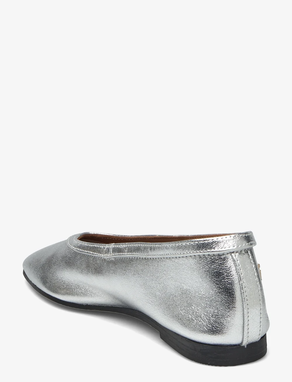 Tommy Hilfiger - SOFT METAL LTHR BALLERINA NO BOW - speciella tillfällen - silver - 2