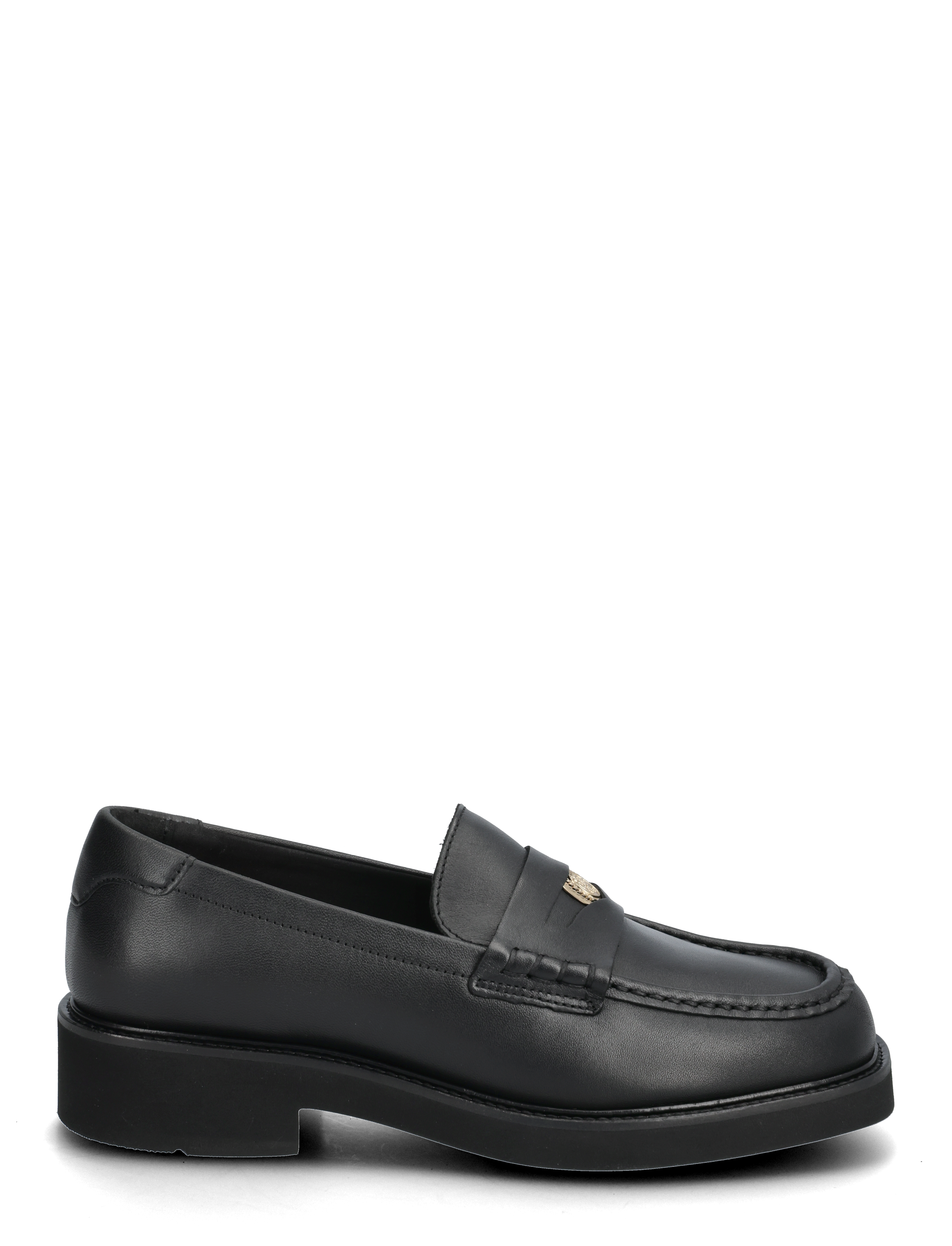 Tommy Hilfiger - CREST SQUARISH TOE PENNY LOAFER - black - 1