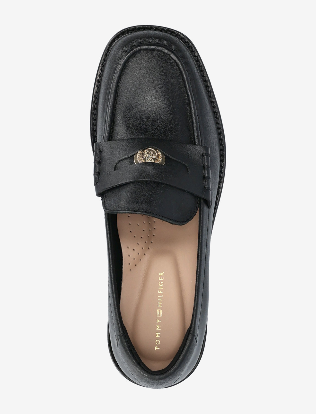 Tommy Hilfiger - CREST SQUARISH TOE PENNY LOAFER - særlige begivenheder - black - 3