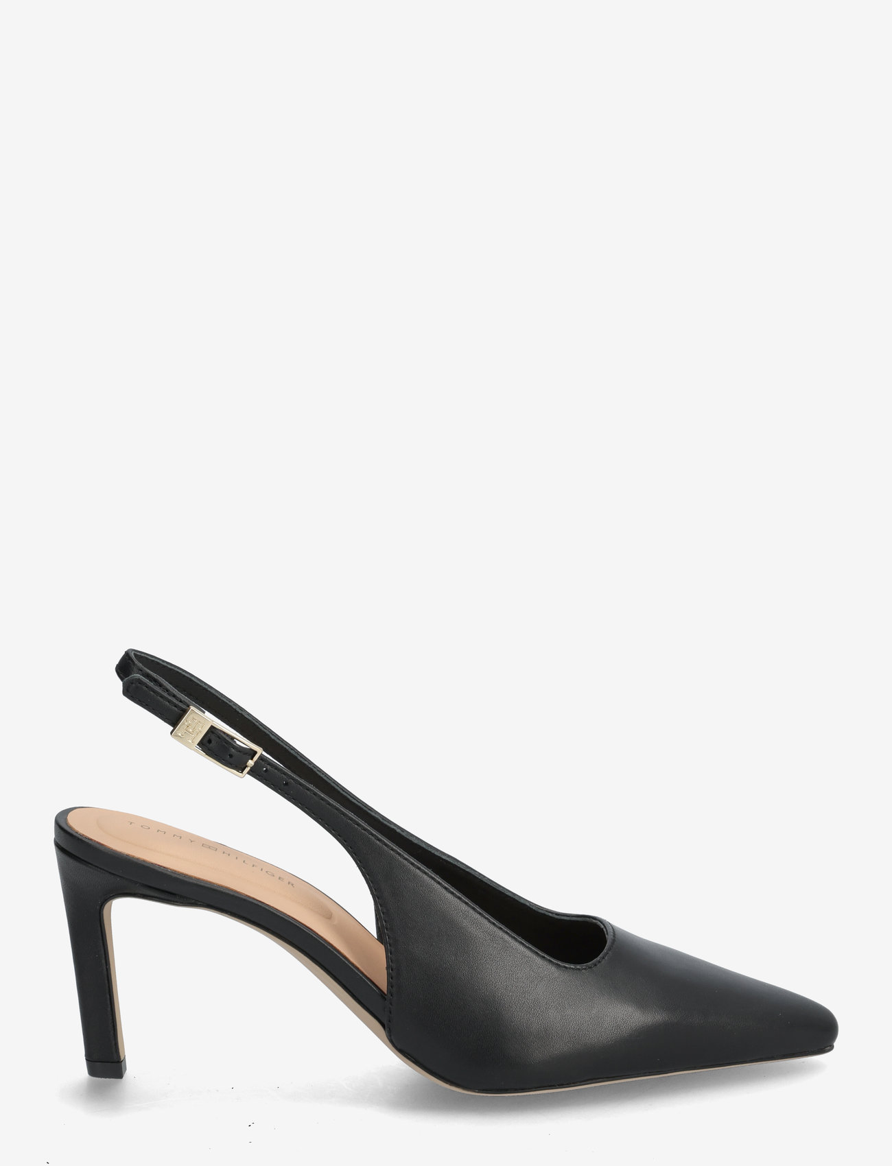 Tommy Hilfiger - SQUARED TOE HIGH HEEL  SLINGBACK - heeled slingbacks - black - 1