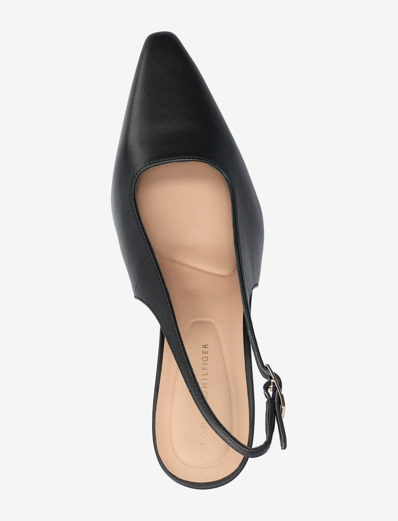 Tommy Hilfiger - SQUARED TOE HIGH HEEL  SLINGBACK - heeled slingbacks - black - 3