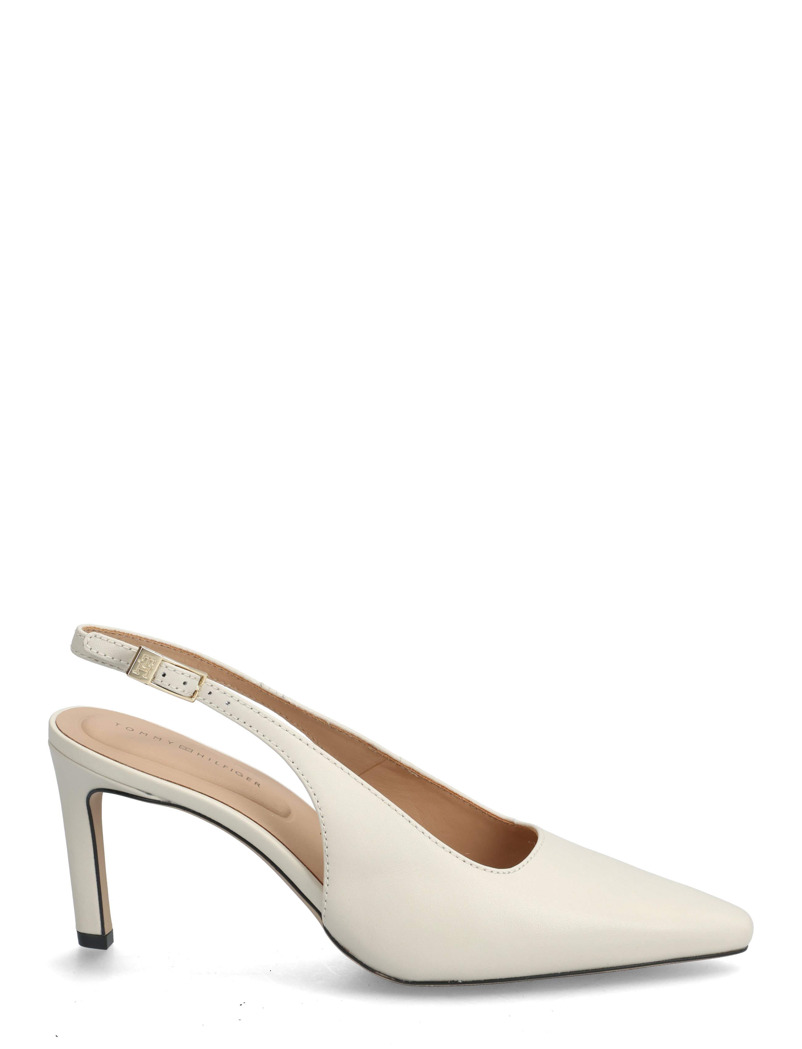Tommy Hilfiger - SQUARED TOE HIGH HEEL  SLINGBACK - slingbacks mit absatz - newsprint - 1