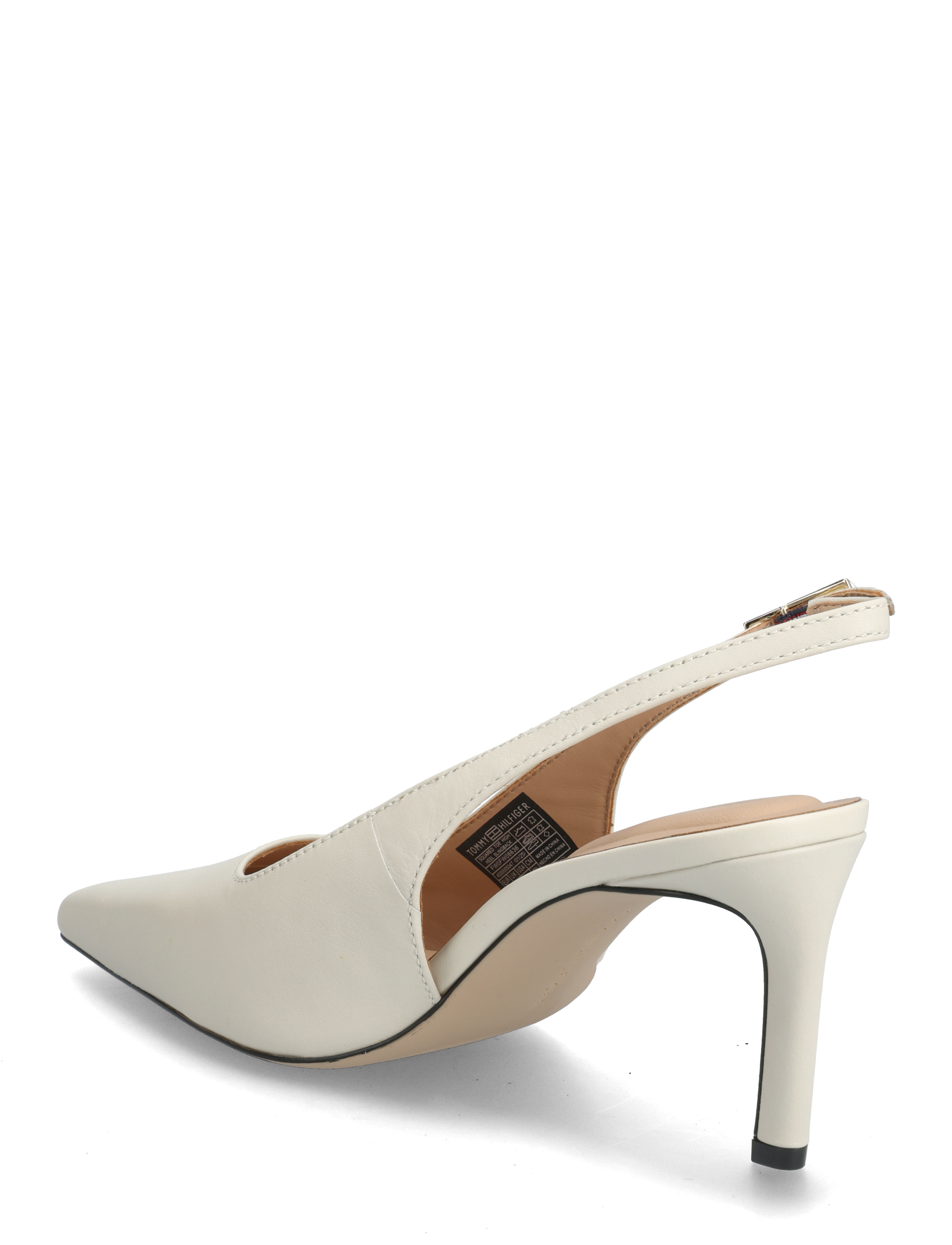 Tommy Hilfiger - SQUARED TOE HIGH HEEL  SLINGBACK - slingbacks mit absatz - newsprint - 2