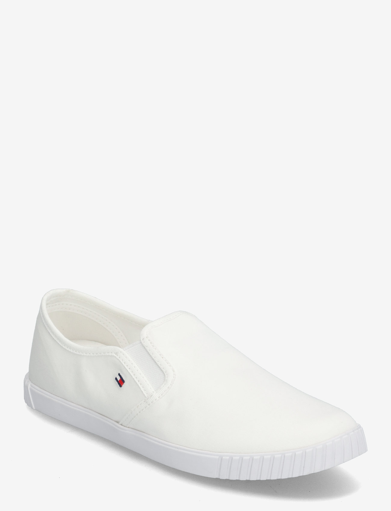 Tommy Hilfiger - CANVAS SLIP-ON SNEAKER - låga sneakers - white - 0