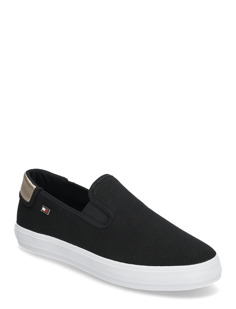 Tommy Hilfiger - VULC CANVAS SLIP-ON SNEAKER - konfirmation - black - 0