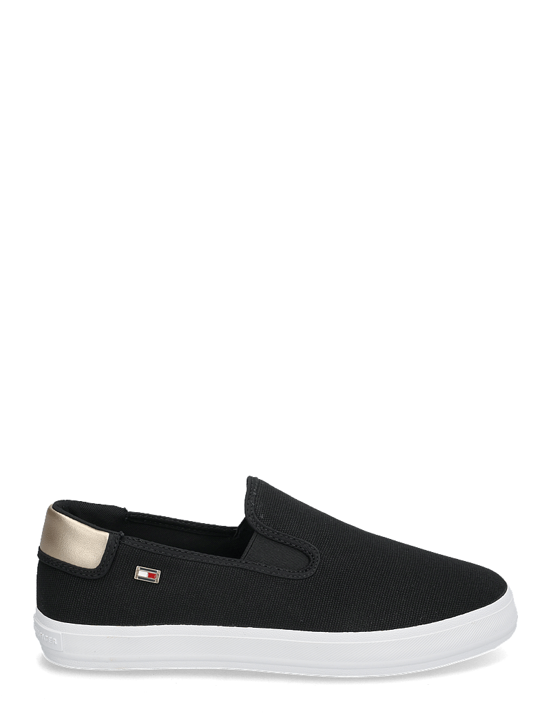Tommy Hilfiger - VULC CANVAS SLIP-ON SNEAKER - konfirmation - black - 1