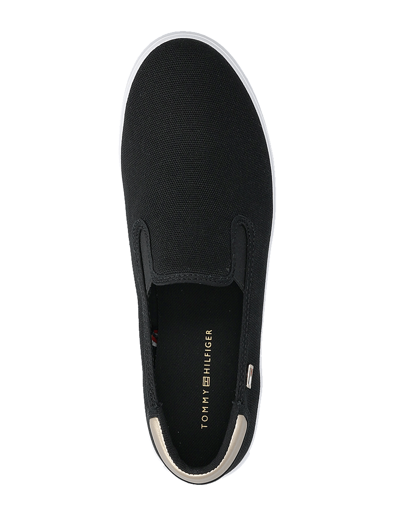 Tommy Hilfiger - VULC CANVAS SLIP-ON SNEAKER - konfirmation - black - 3