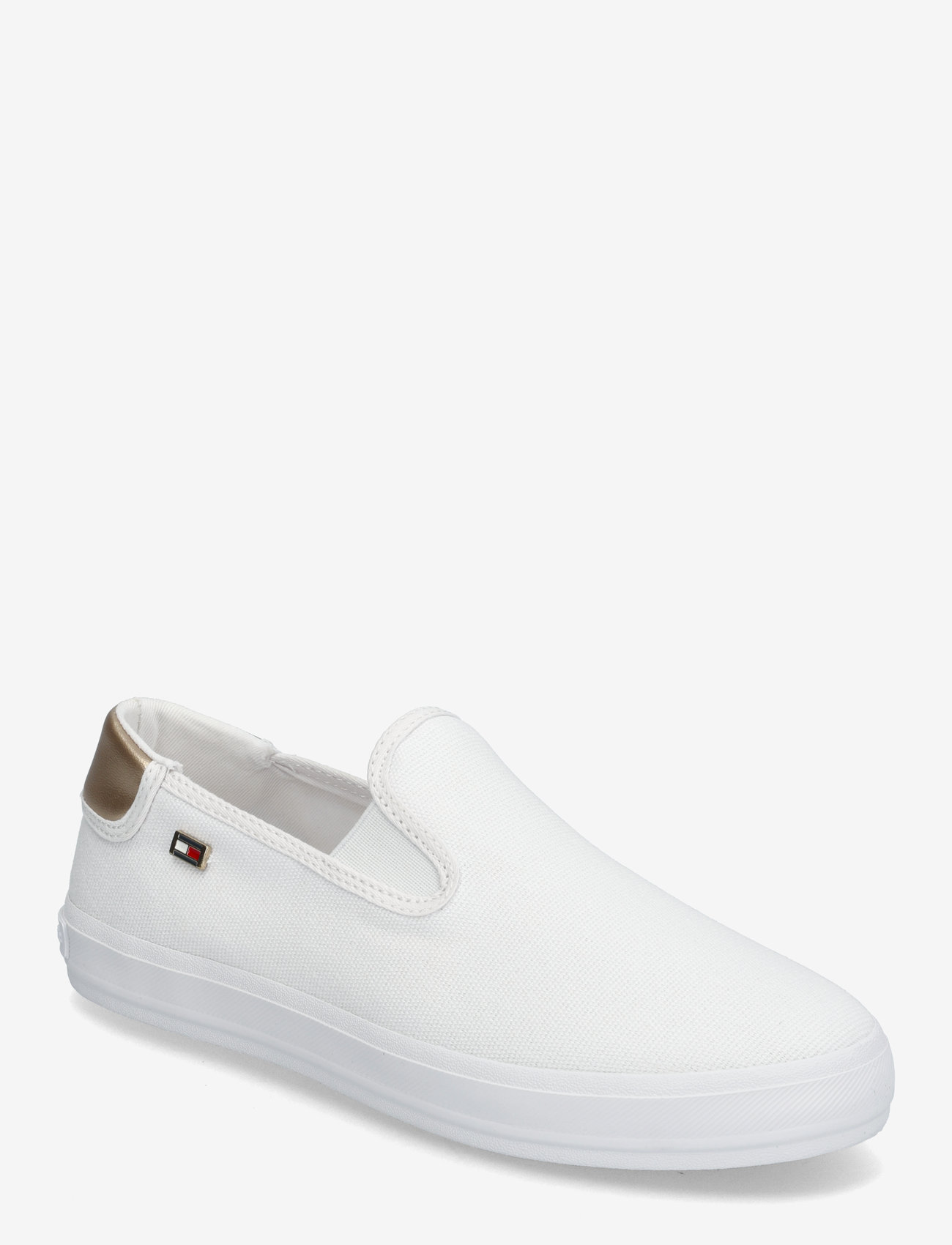 Tommy Hilfiger - VULC CANVAS SLIP-ON SNEAKER - slip-on tossud - white - 0