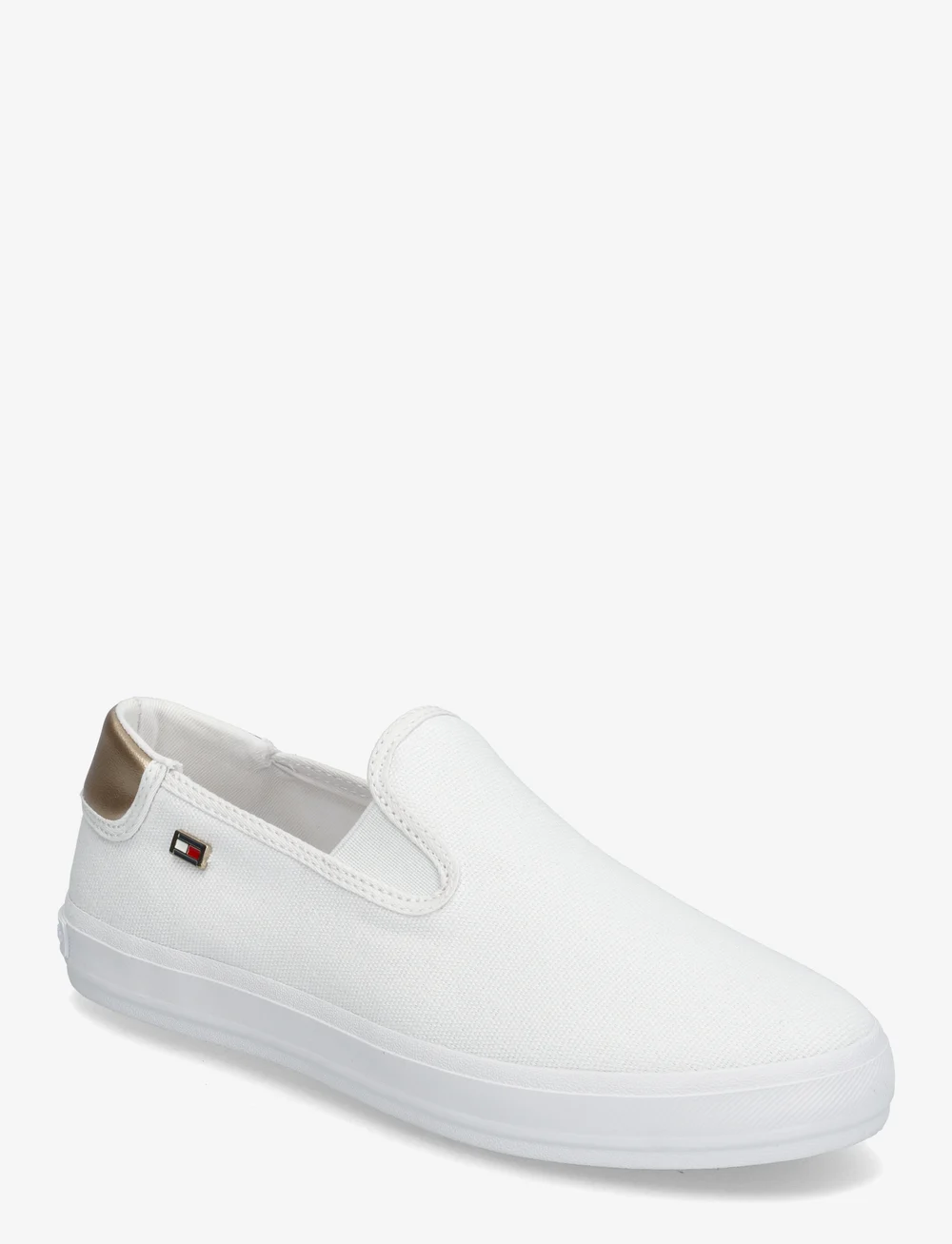 Tommy Hilfiger - VULC CANVAS SLIP-ON SNEAKER - rippijuhlat - white - 0