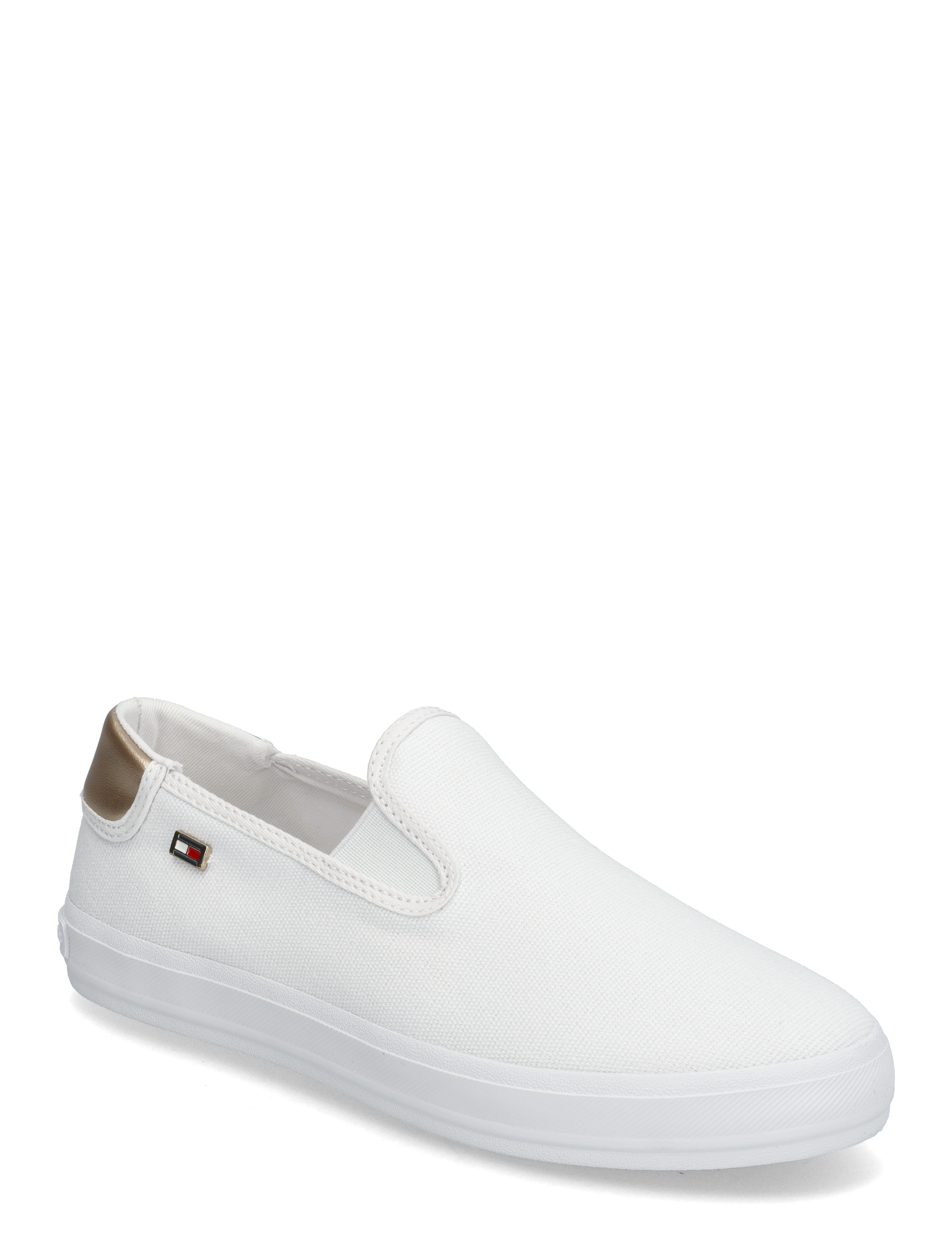 Tommy Hilfiger VULC CANVAS SLIP-ON SNEAKER - Slip-on Sneakers - WHITE / white