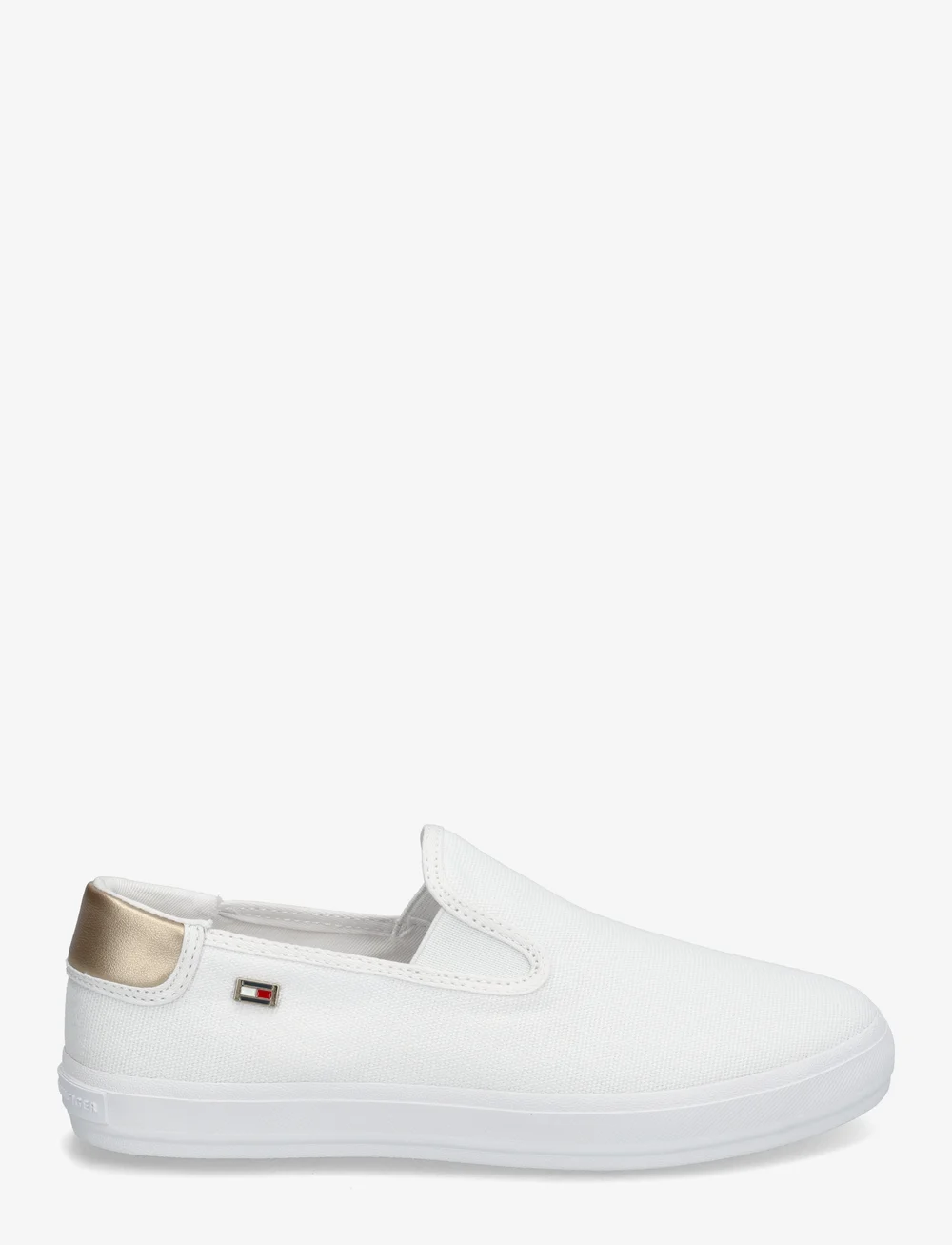 Tommy Hilfiger - VULC CANVAS SLIP-ON SNEAKER - rippijuhlat - white - 1
